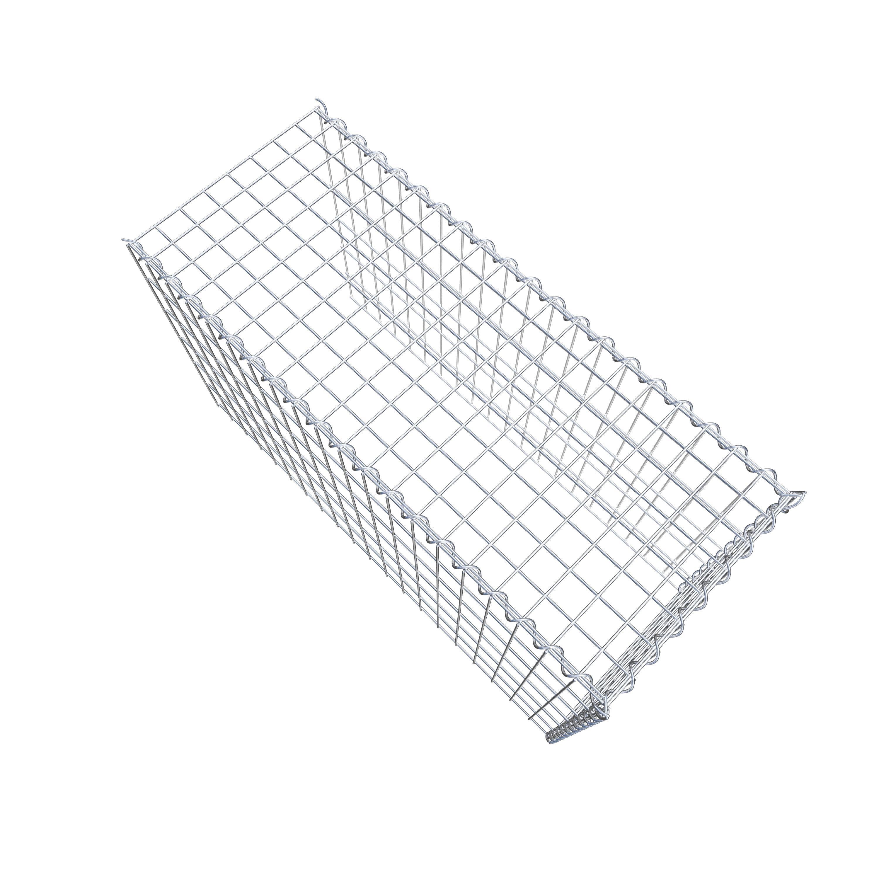 Gabion sur toile type 4 100 cm x 60 cm x 40 cm (L x H x P), maille 5 cm x 10 cm, spirale