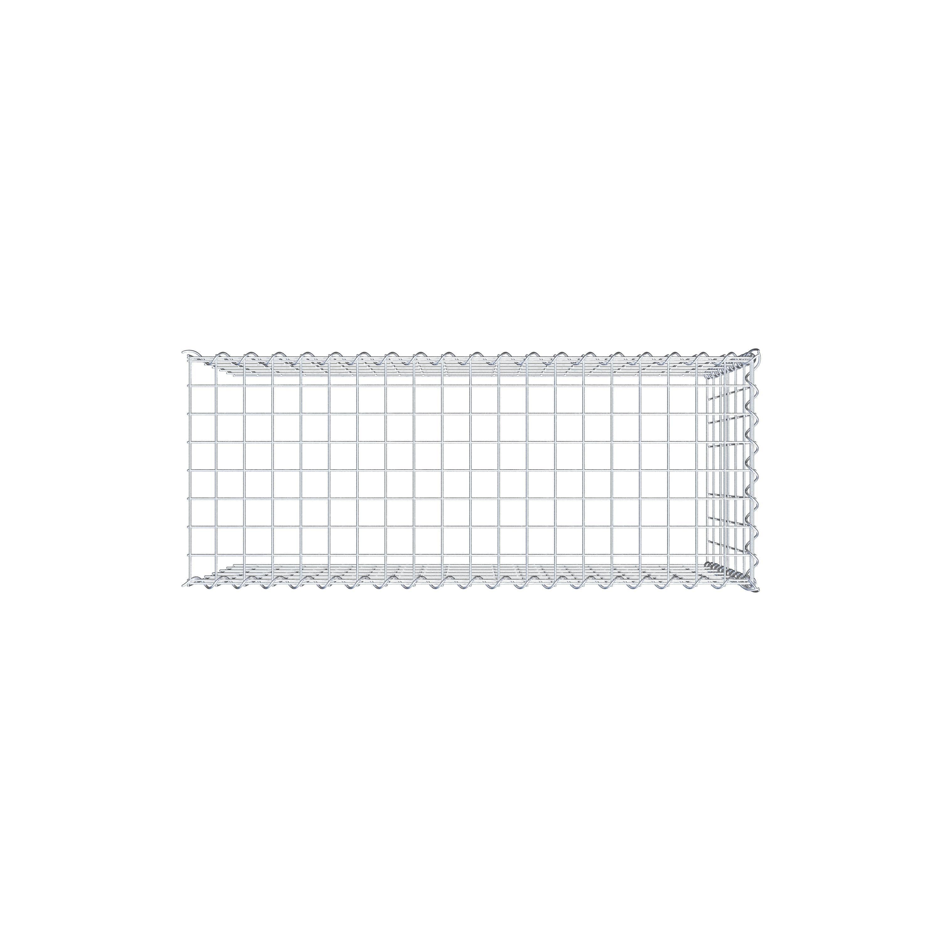 Gabion sur toile type 4 100 cm x 60 cm x 40 cm (L x H x P), maille 5 cm x 10 cm, spirale