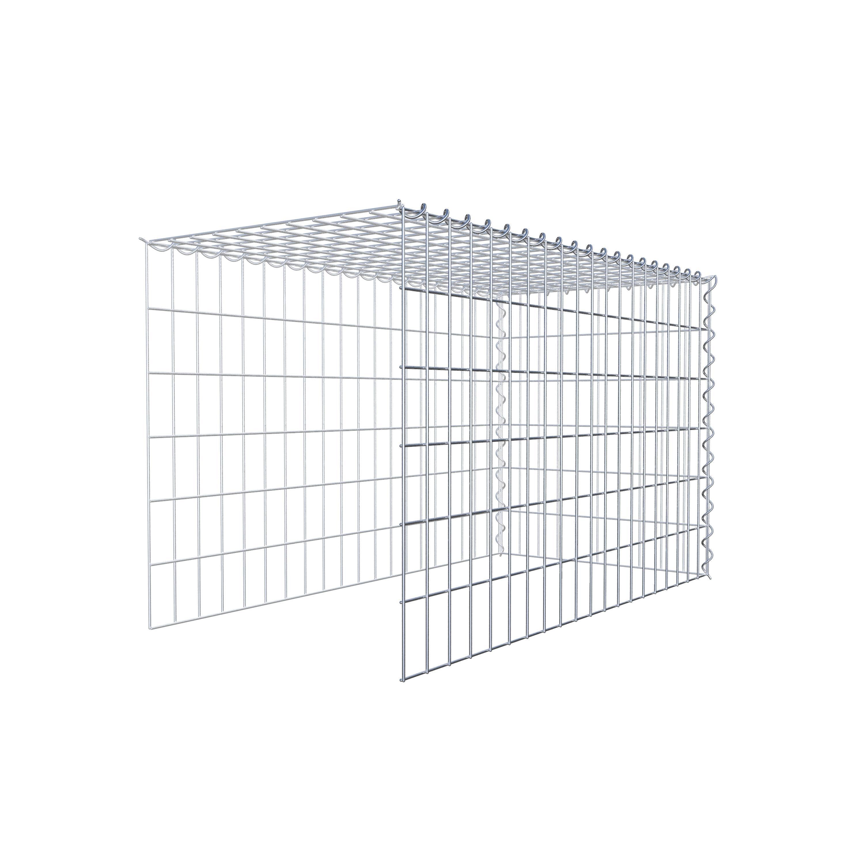 Gabion sur toile type 4 100 cm x 60 cm x 50 cm (L x H x P), maille 5 cm x 10 cm, spirale