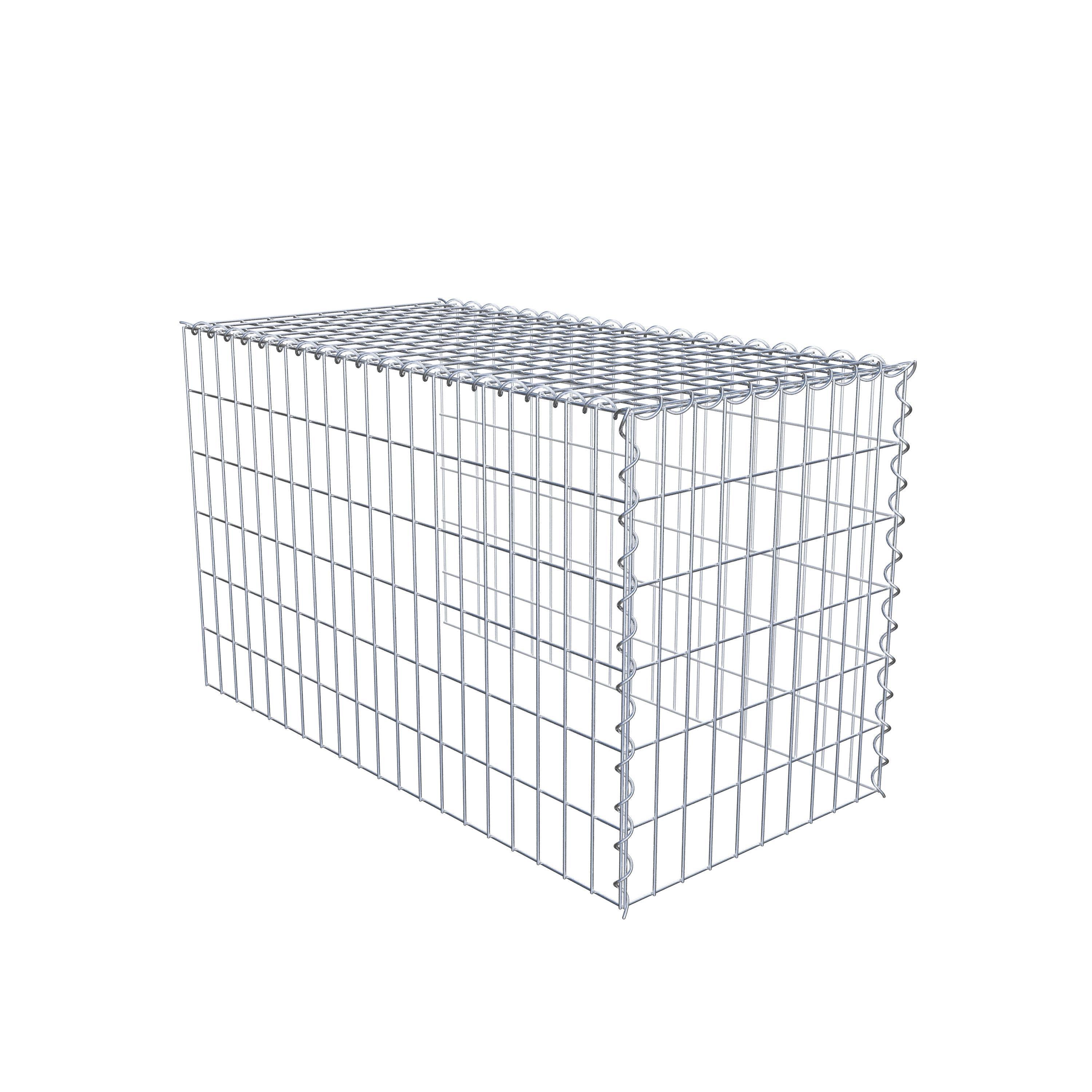 Gabion sur toile type 4 100 cm x 60 cm x 50 cm (L x H x P), maille 5 cm x 10 cm, spirale