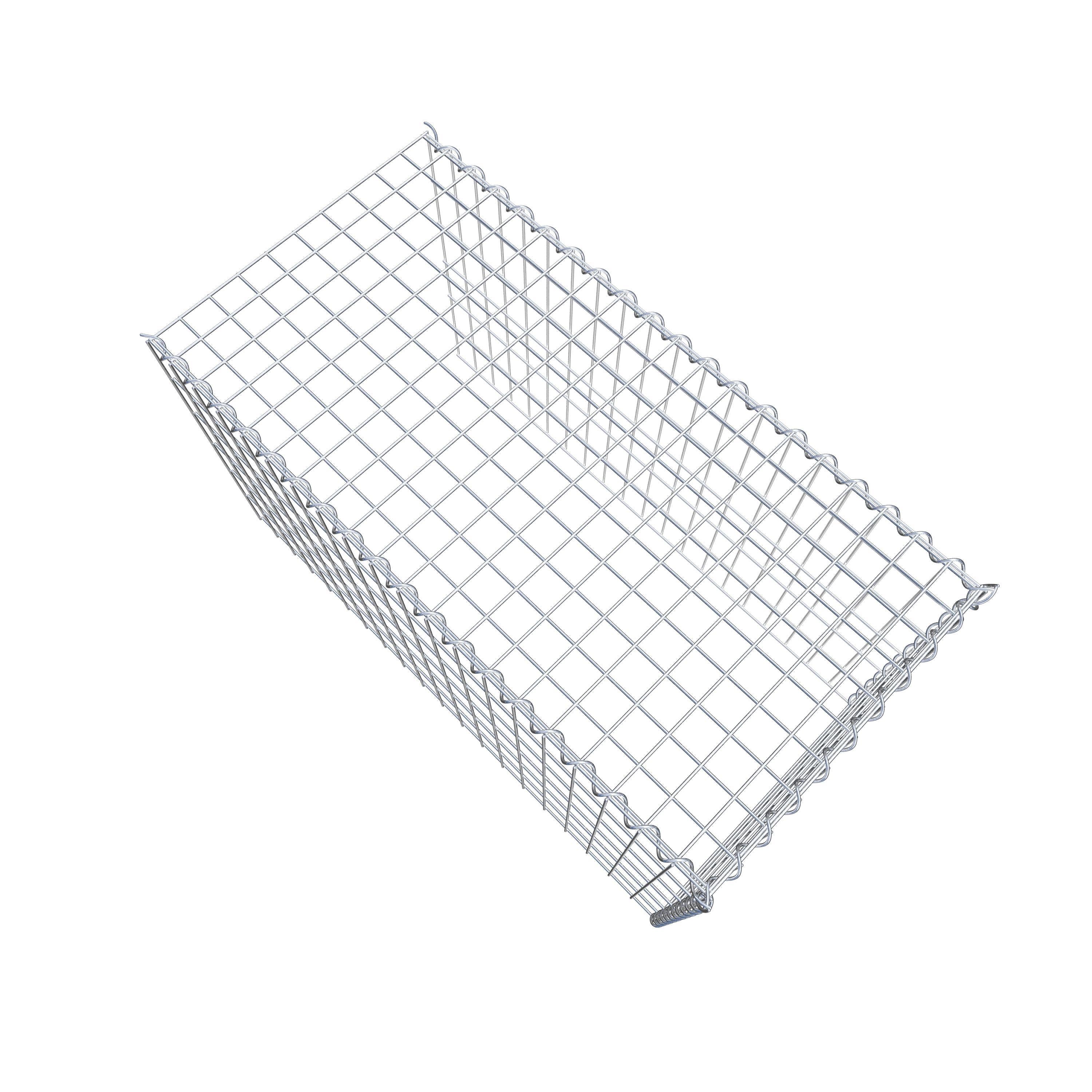 Gabion sur toile type 4 100 cm x 60 cm x 50 cm (L x H x P), maille 5 cm x 10 cm, spirale