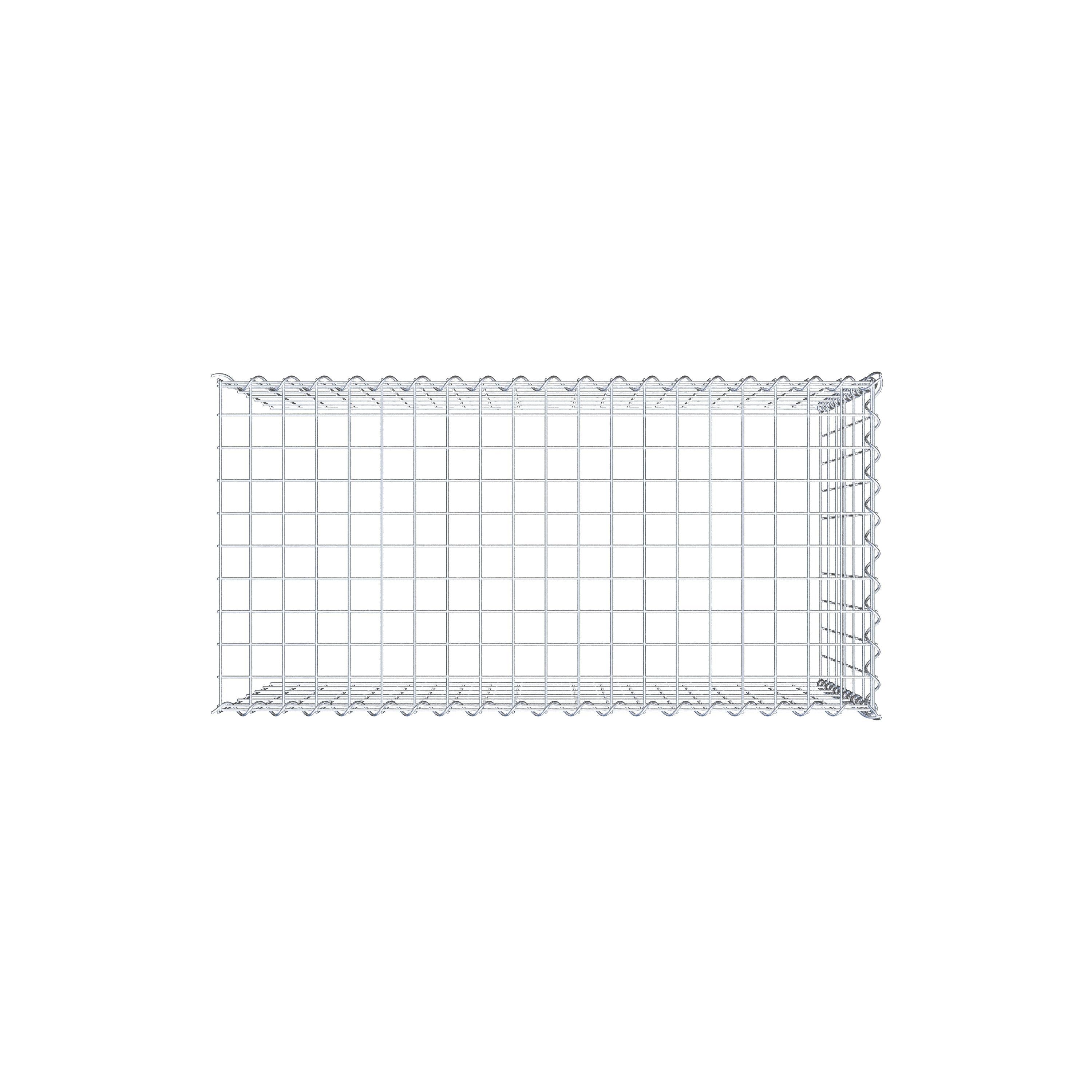 Gabion sur toile type 4 100 cm x 60 cm x 50 cm (L x H x P), maille 5 cm x 10 cm, spirale