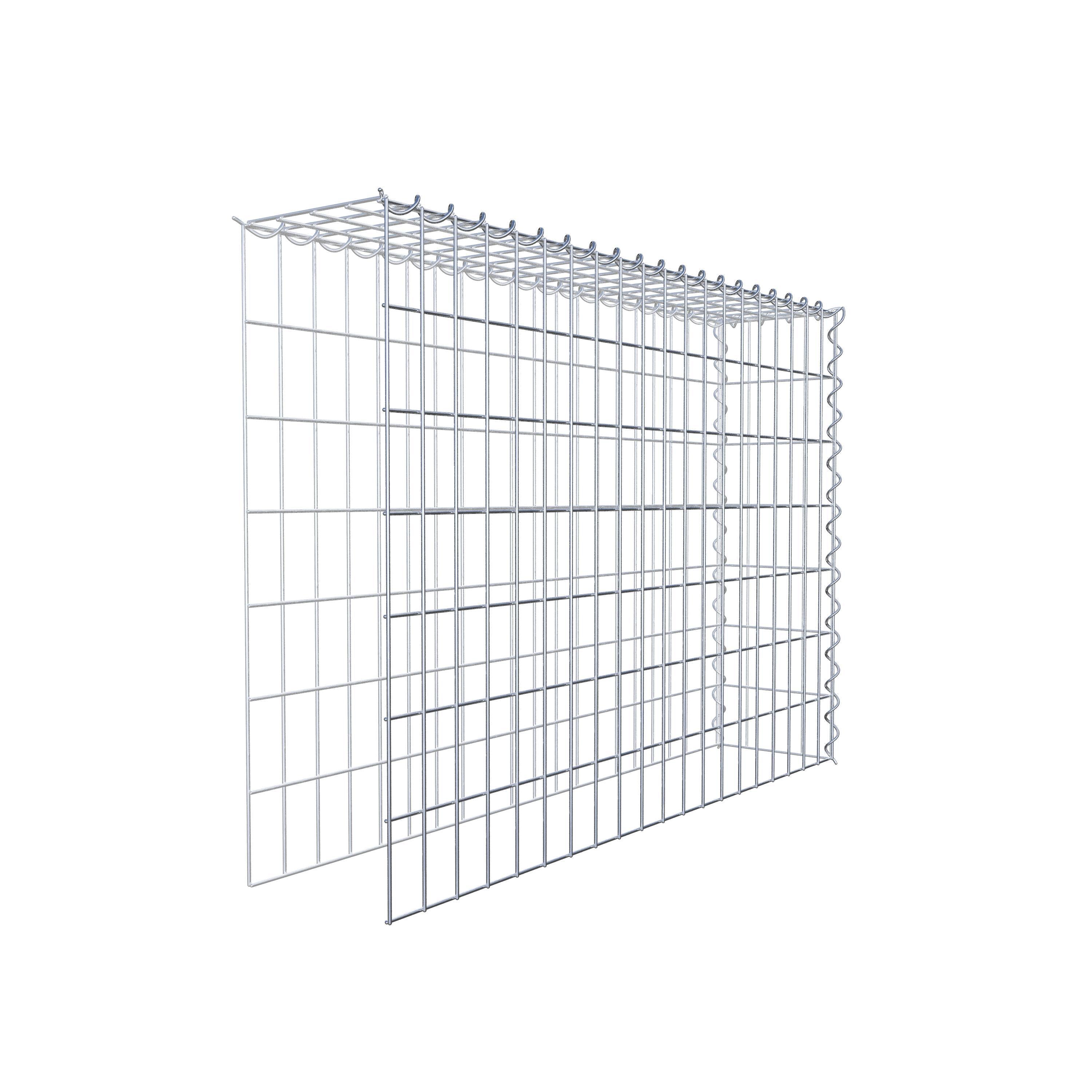 Gabion sur toile type 4 100 cm x 70 cm x 20 cm (L x H x P), maille 5 cm x 10 cm, spirale