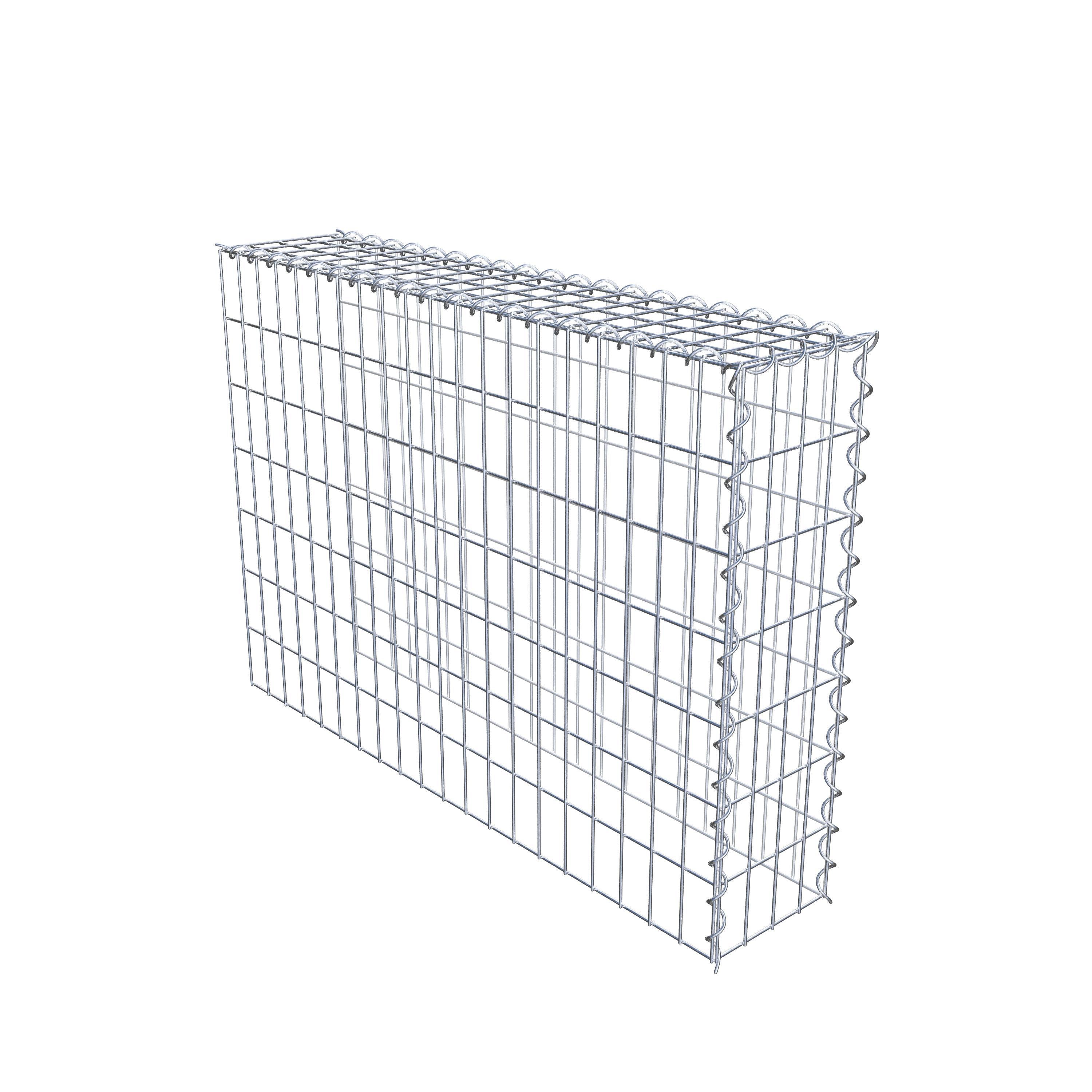 Gabion sur toile type 4 100 cm x 70 cm x 20 cm (L x H x P), maille 5 cm x 10 cm, spirale