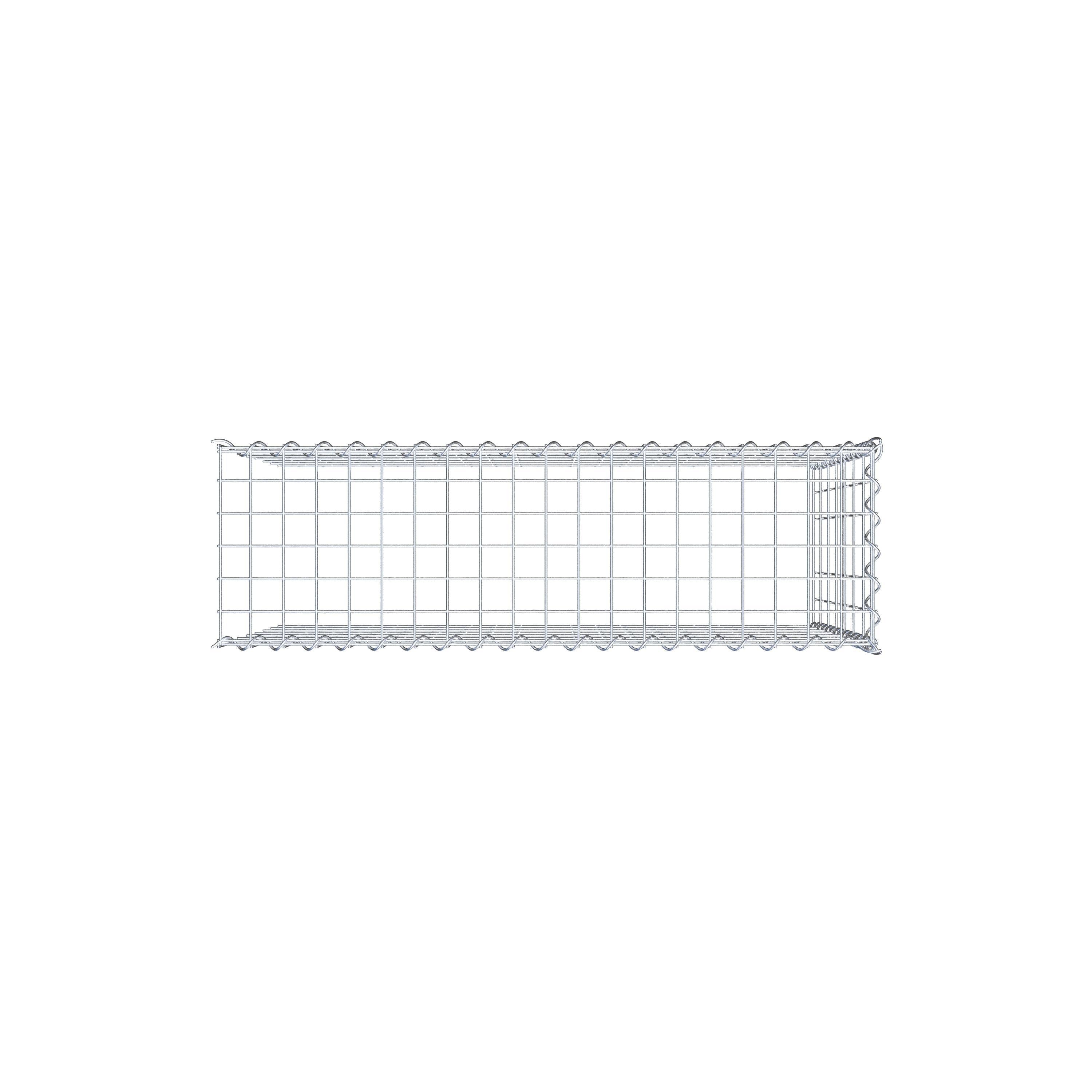 Gabion sur toile type 4 100 cm x 70 cm x 30 cm (L x H x P), maille 5 cm x 10 cm, spirale