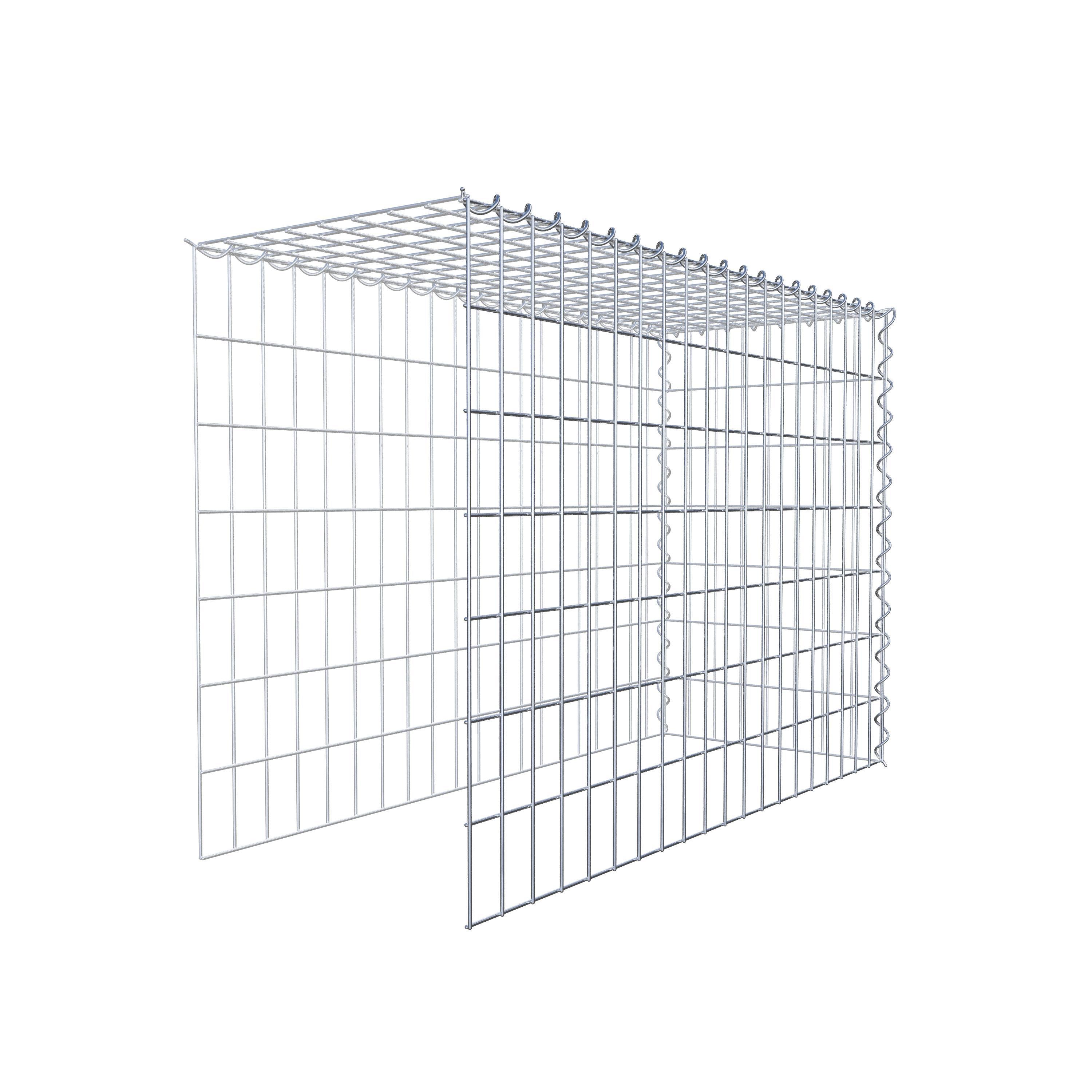 Gabion sur toile type 4 100 cm x 70 cm x 40 cm (L x H x P), maille 5 cm x 10 cm, spirale