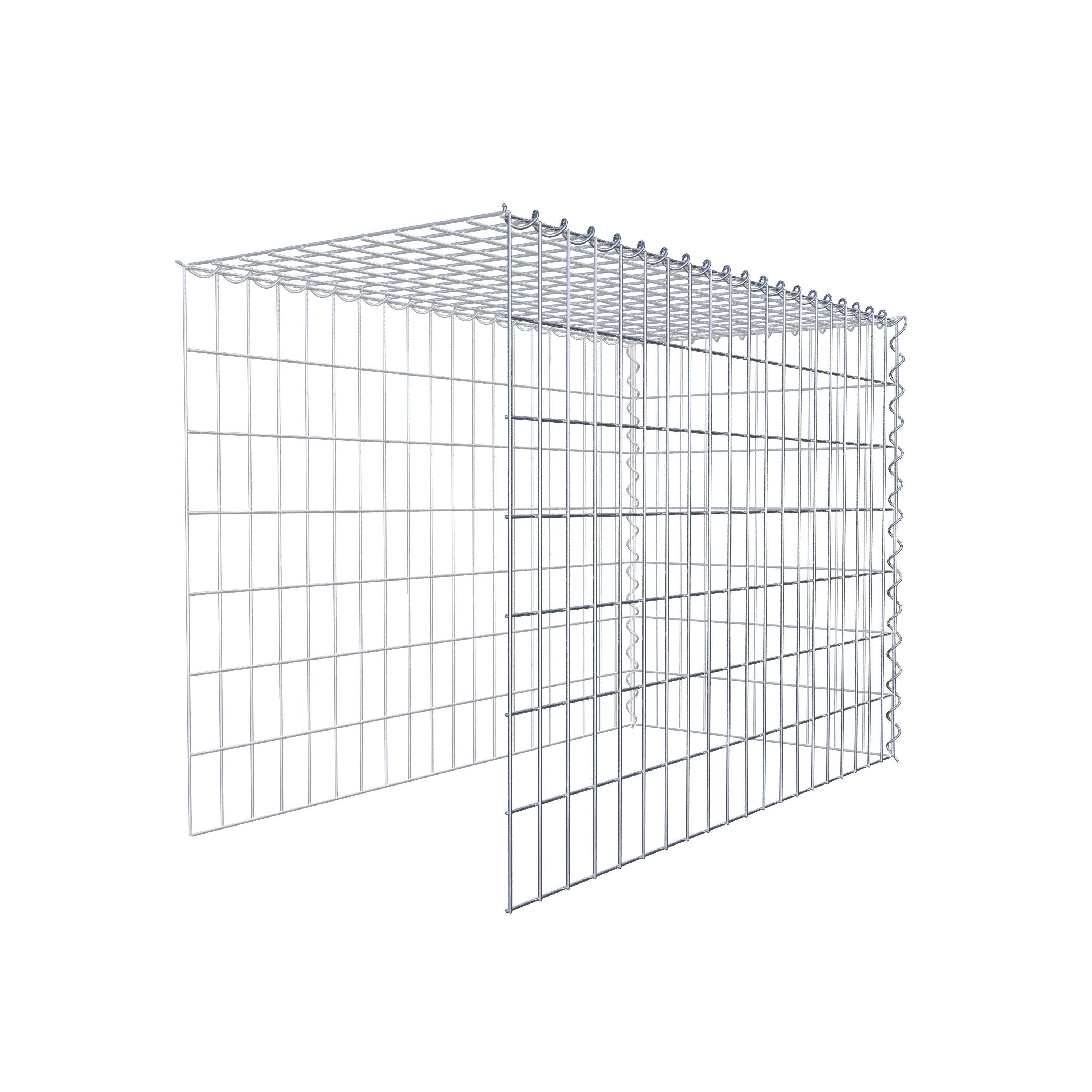 Gabion sur toile type 4 100 cm x 70 cm x 50 cm (L x H x P), maille 5 cm x 10 cm, spirale