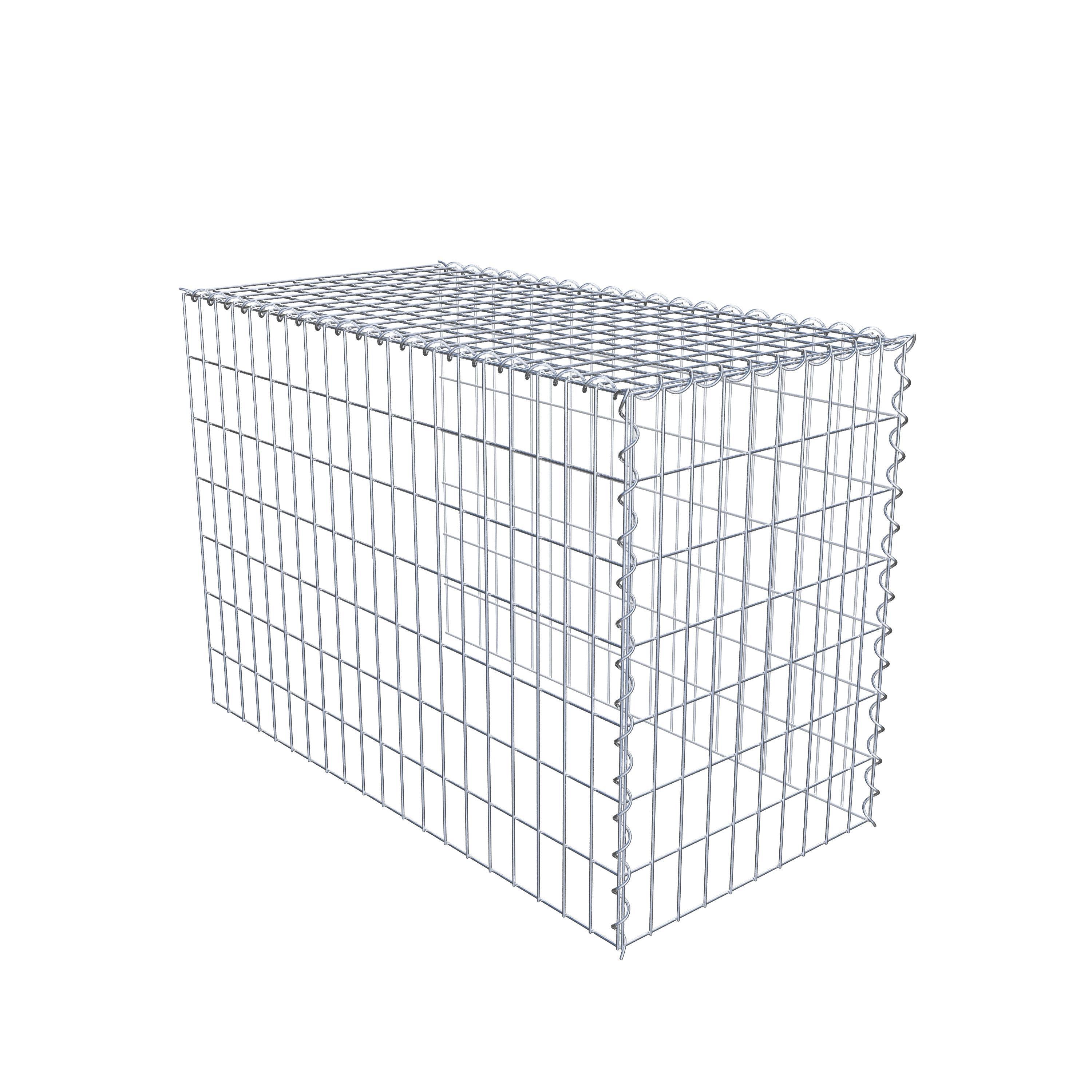 Gabion sur toile type 4 100 cm x 70 cm x 50 cm (L x H x P), maille 5 cm x 10 cm, spirale