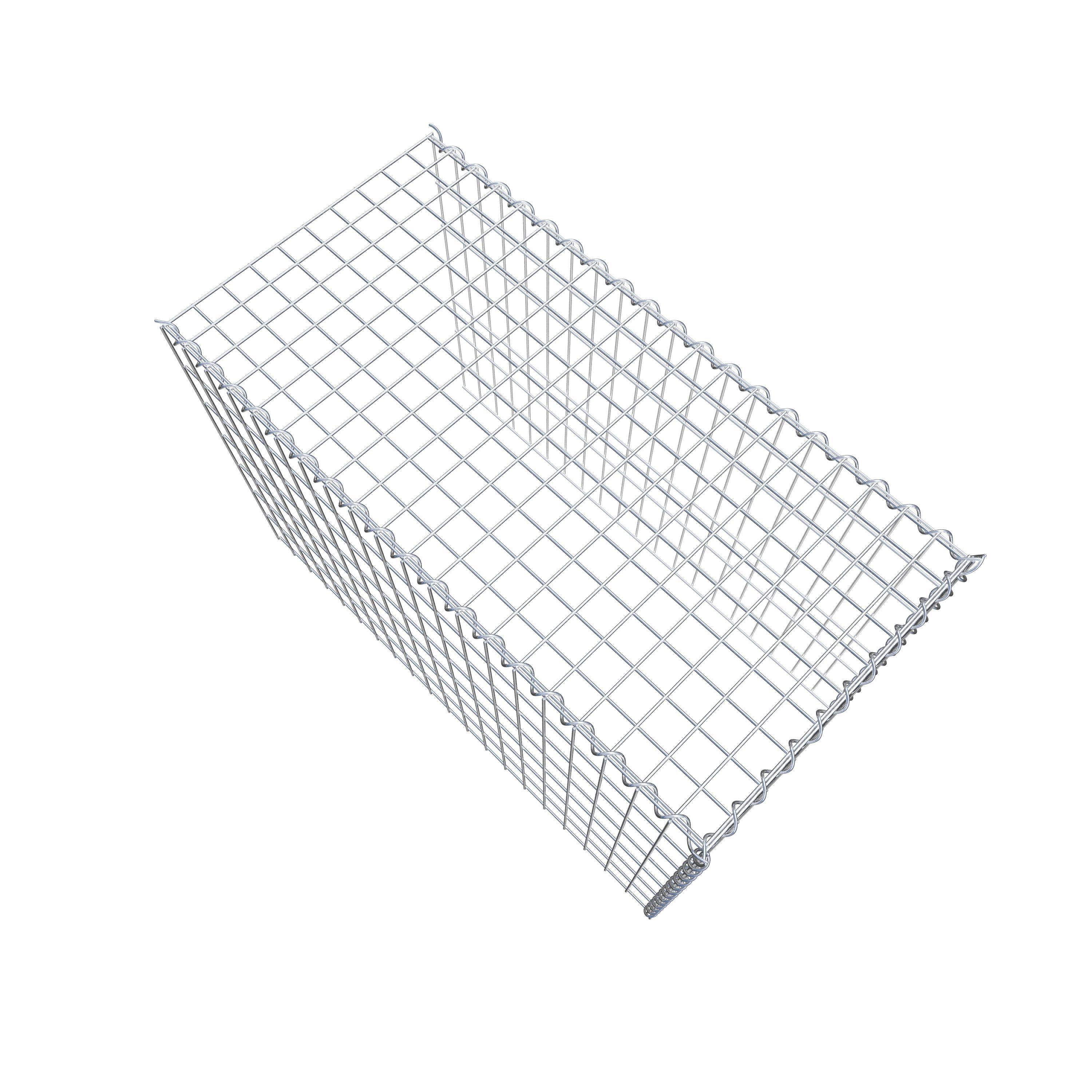 Gabion sur toile type 4 100 cm x 70 cm x 50 cm (L x H x P), maille 5 cm x 10 cm, spirale