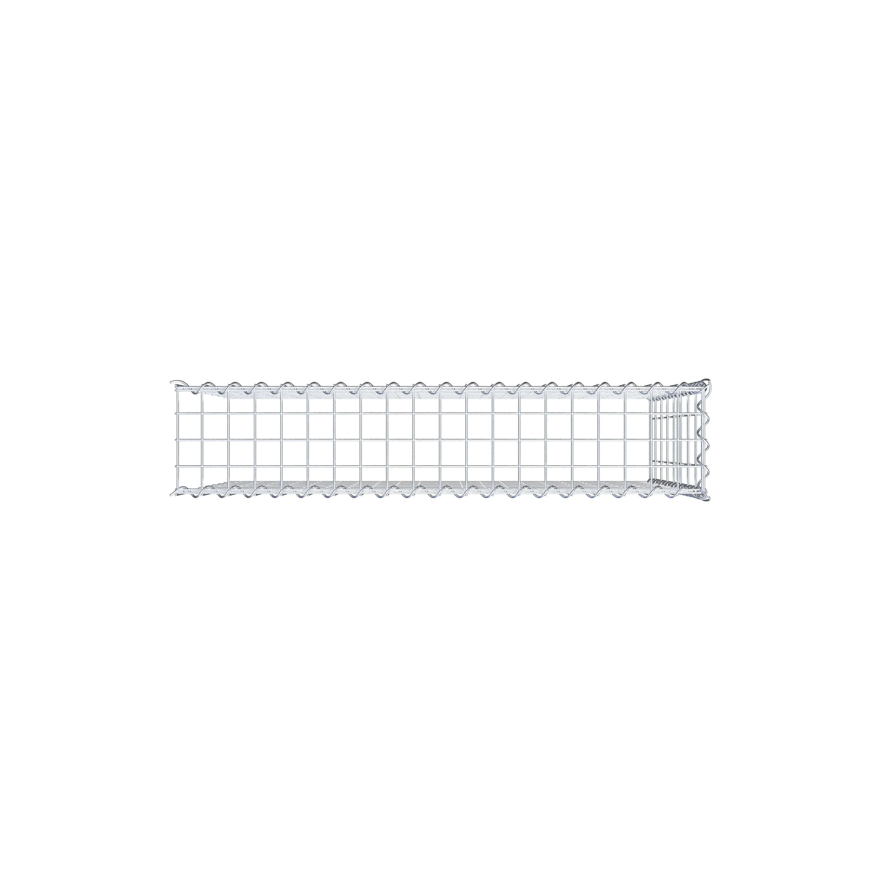 Gabion rapporté type 4 100 cm x 80 cm x 20 cm (L x H x P), mailles 5 cm x 10 cm, spirale