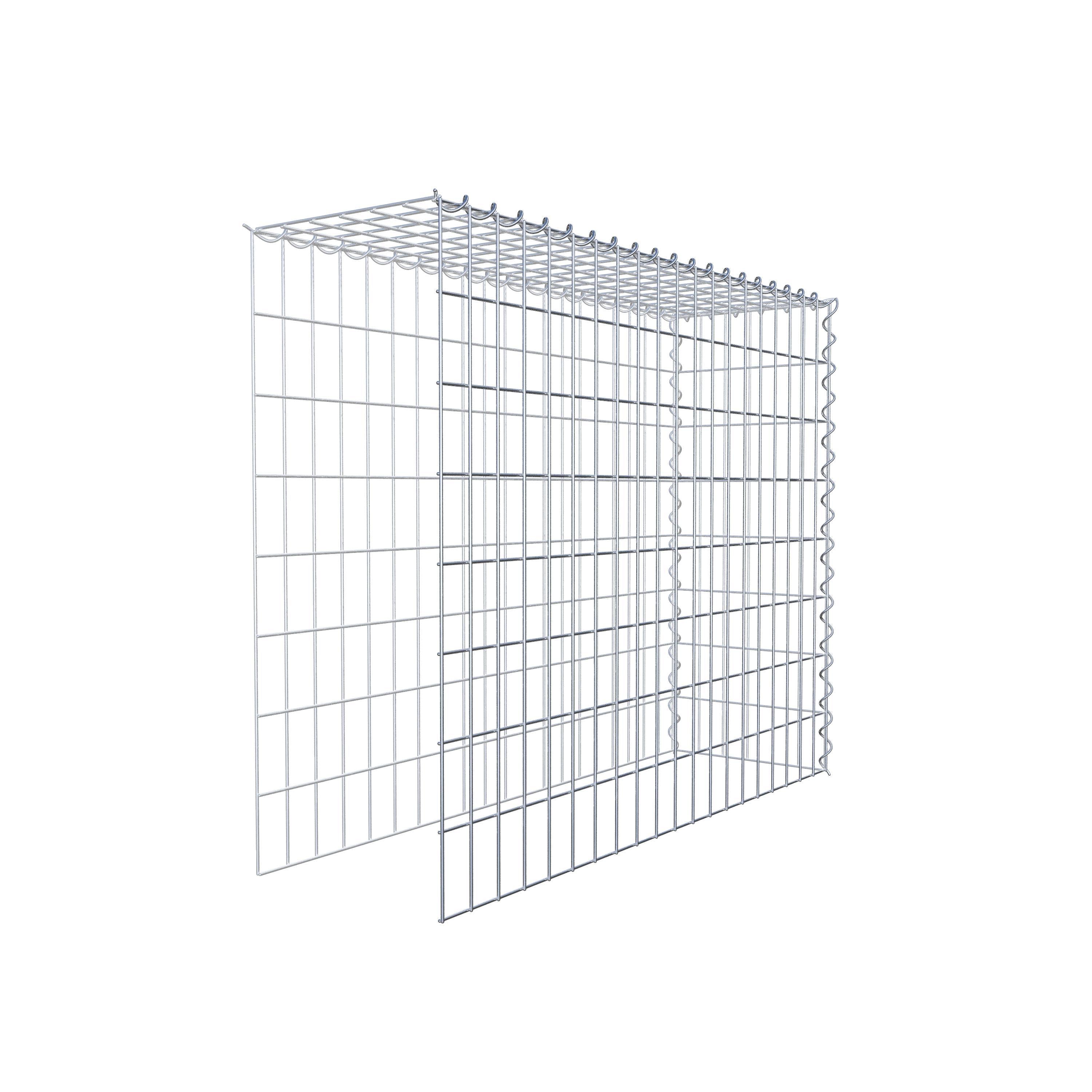 Gabion sur toile type 4 100 cm x 80 cm x 30 cm (L x H x P), maille 5 cm x 10 cm, spirale