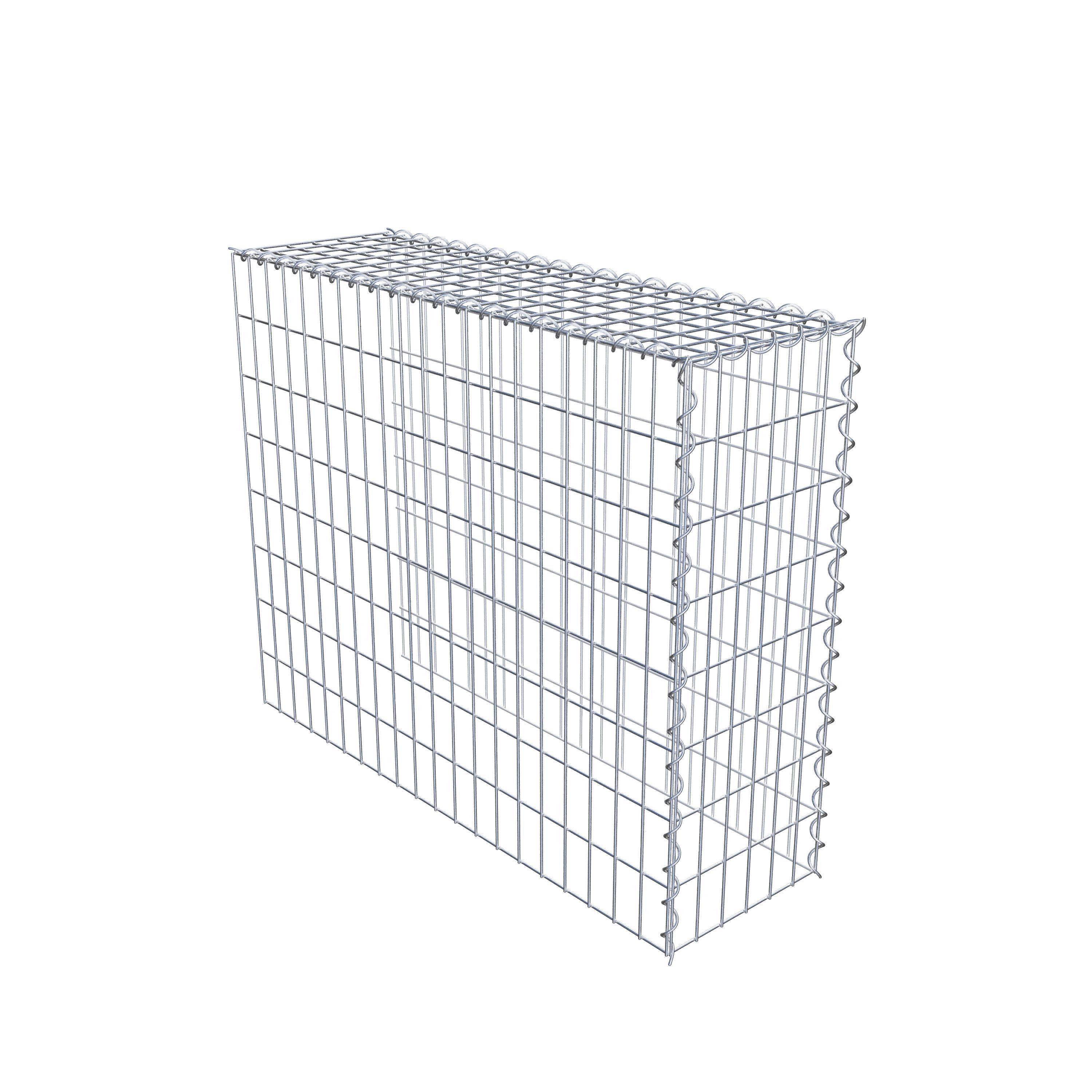 Gabion sur toile type 4 100 cm x 80 cm x 30 cm (L x H x P), maille 5 cm x 10 cm, spirale