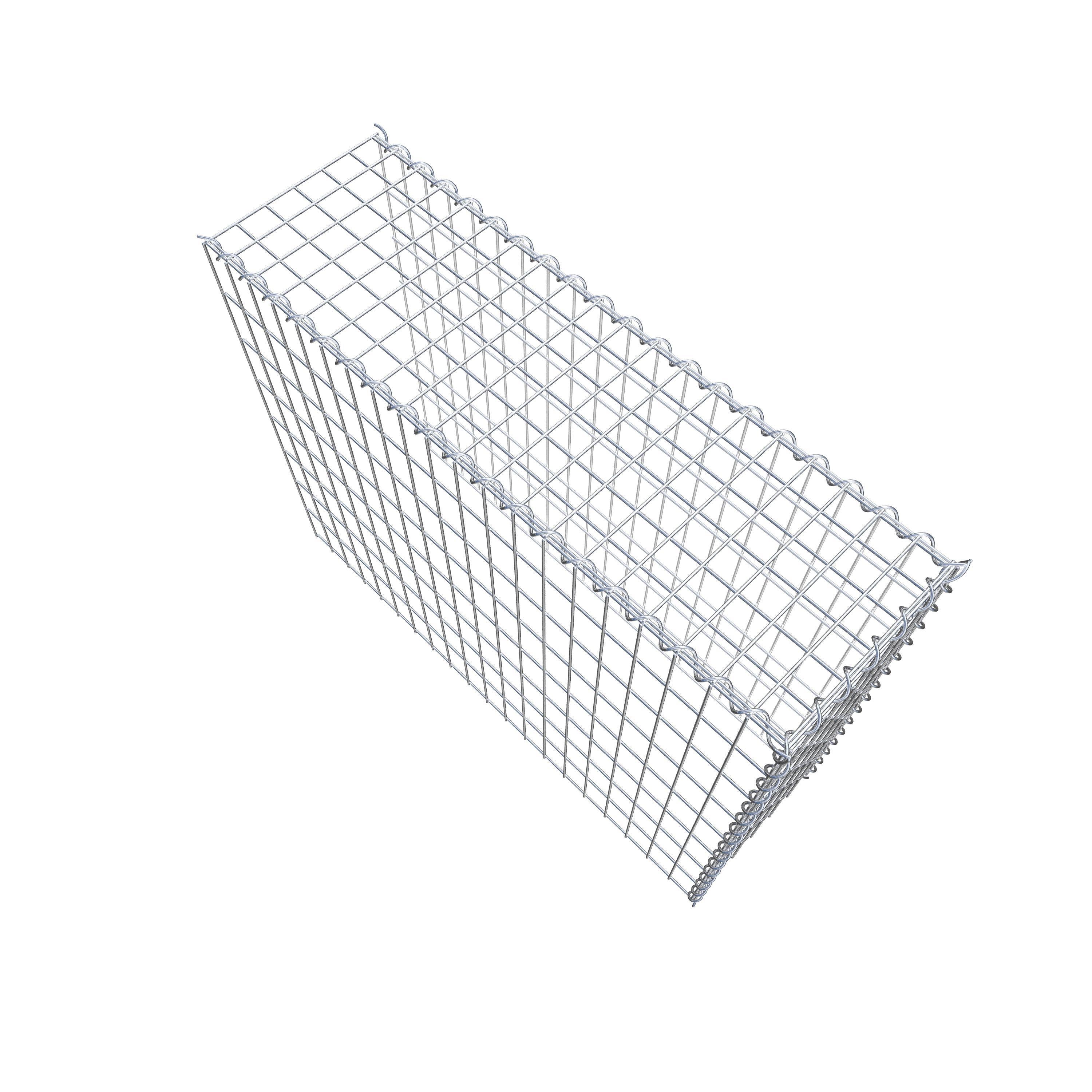 Gabion sur toile type 4 100 cm x 80 cm x 30 cm (L x H x P), maille 5 cm x 10 cm, spirale