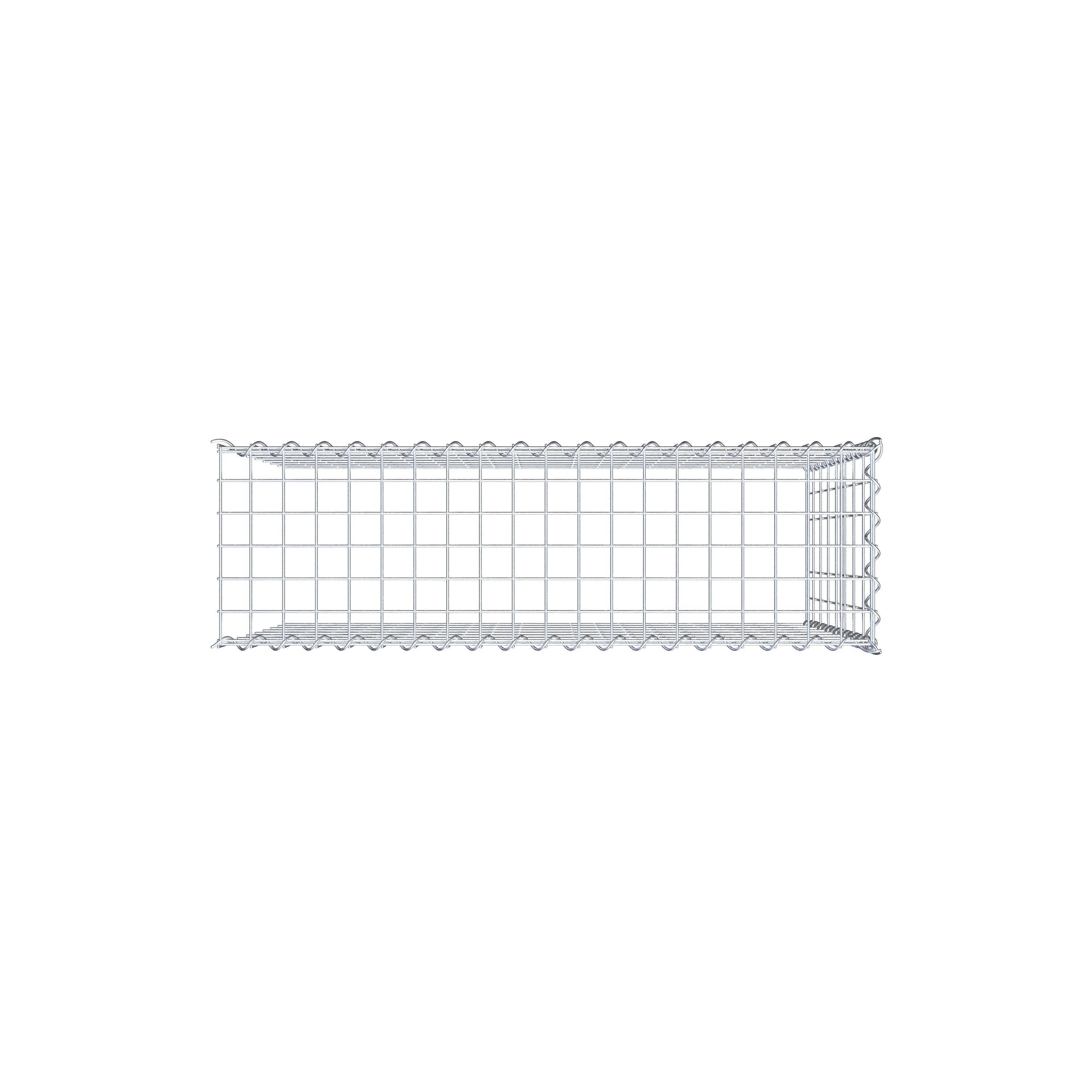 Gabion sur toile type 4 100 cm x 80 cm x 30 cm (L x H x P), maille 5 cm x 10 cm, spirale