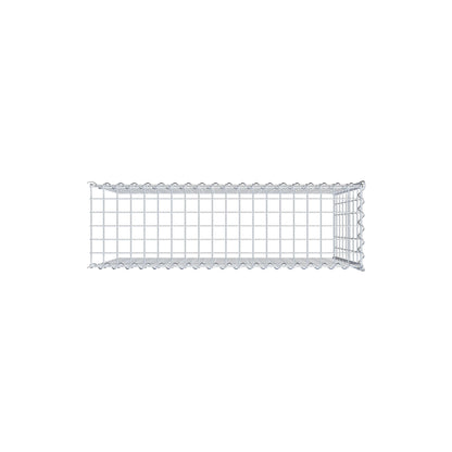Gabion rapporté type 4 100 cm x 80 cm x 30 cm (L x H x P), mailles 5 cm x 10 cm, spirale
