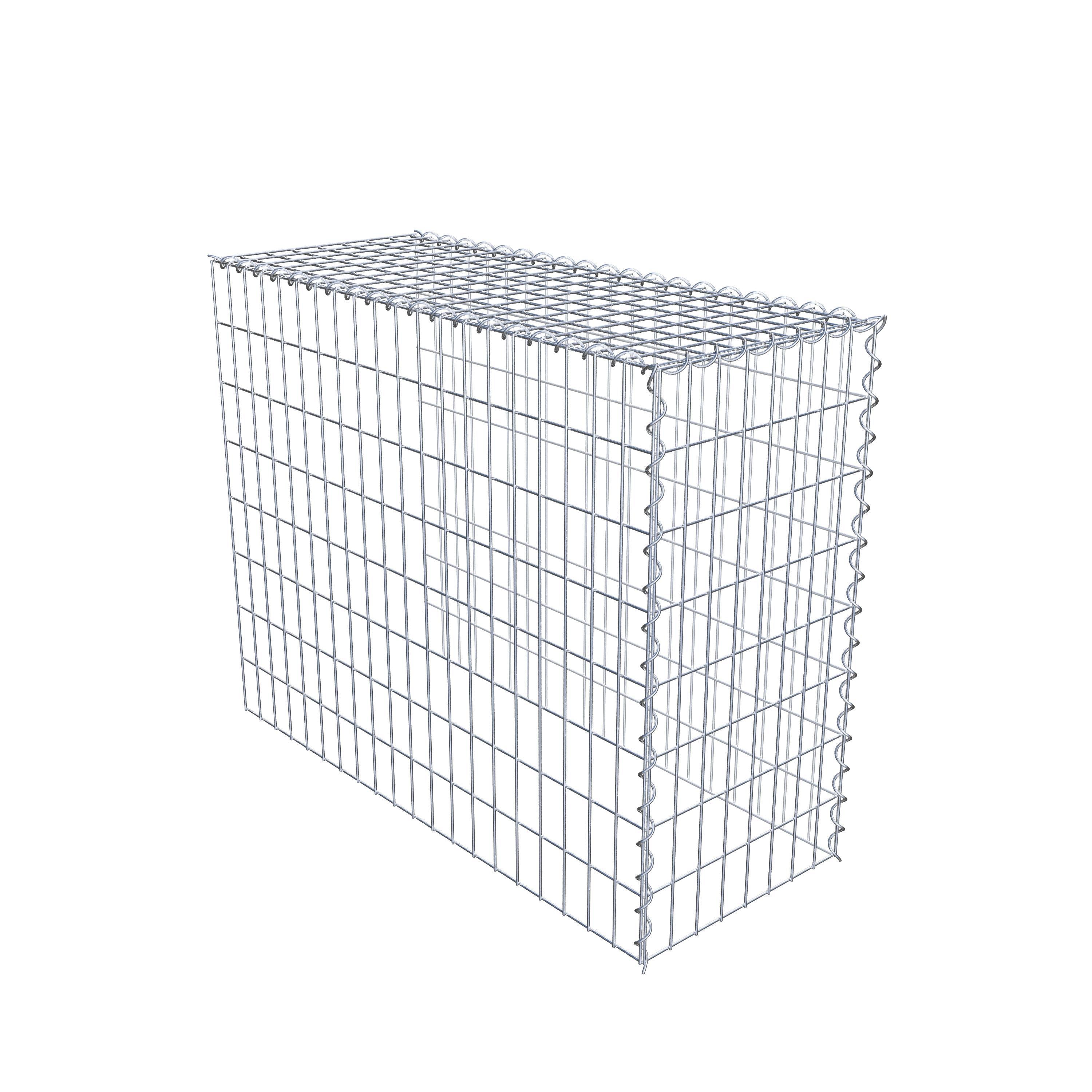 Gabion sur toile type 4 100 cm x 80 cm x 40 cm (L x H x P), maille 5 cm x 10 cm, spirale