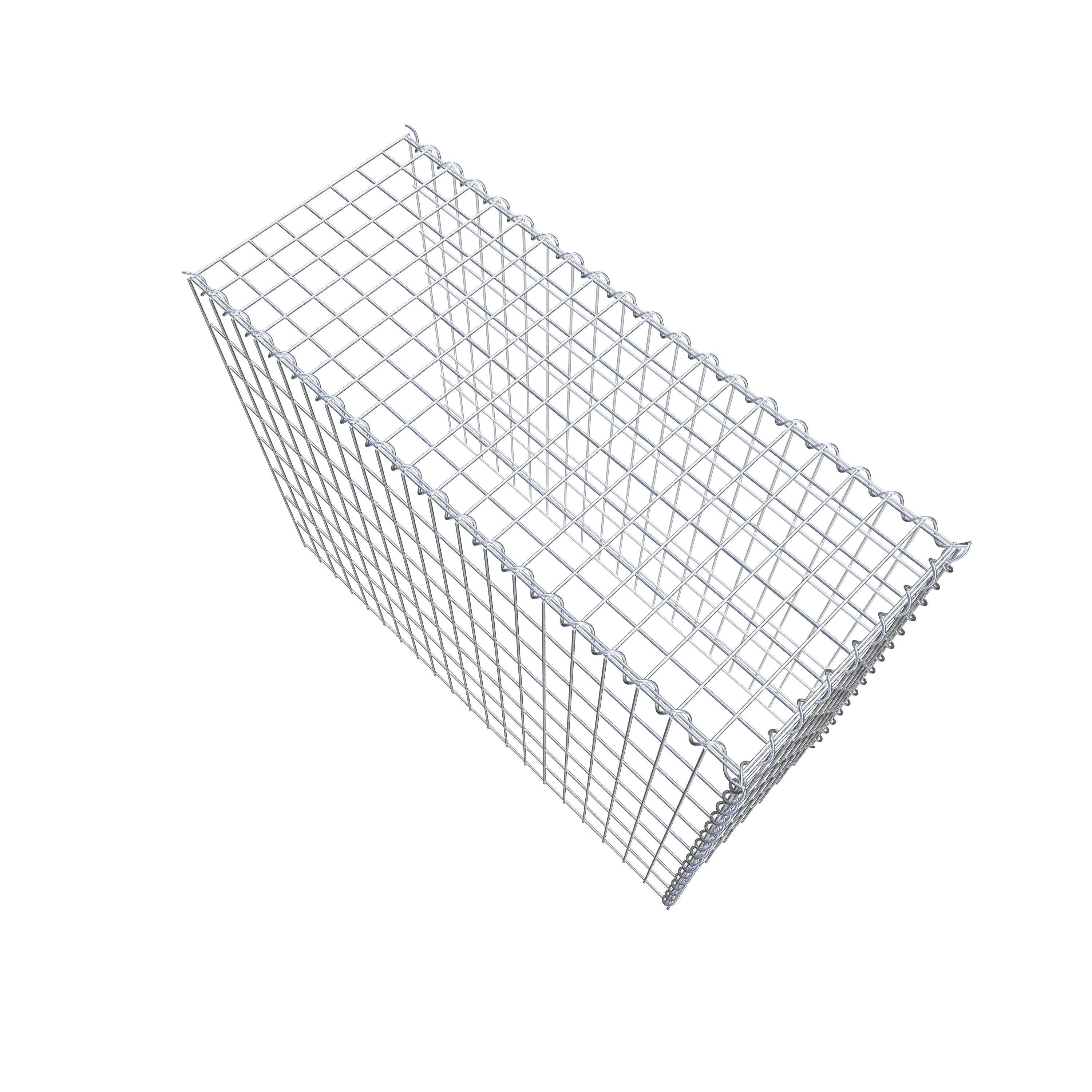 Gabion sur toile type 4 100 cm x 80 cm x 40 cm (L x H x P), maille 5 cm x 10 cm, spirale