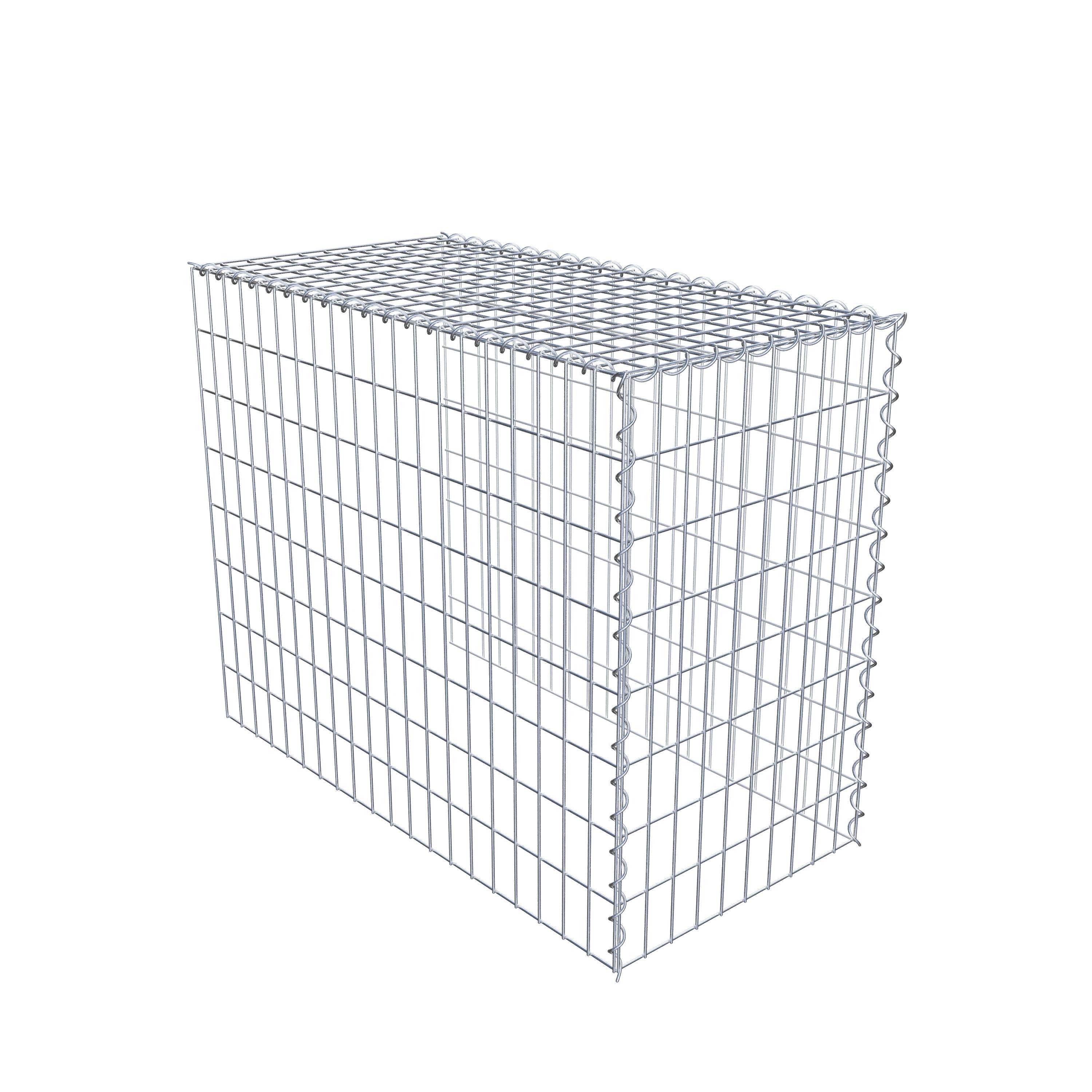 Gabion sur toile type 4 100 cm x 80 cm x 50 cm (L x H x P), maille 5 cm x 10 cm, spirale