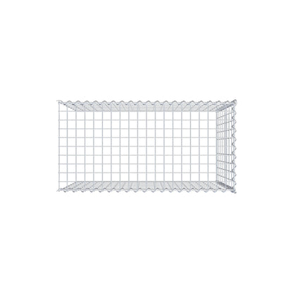 Gabion rapporté type 4 100 cm x 80 cm x 50 cm (L x H x P), mailles 5 cm x 10 cm, spirale