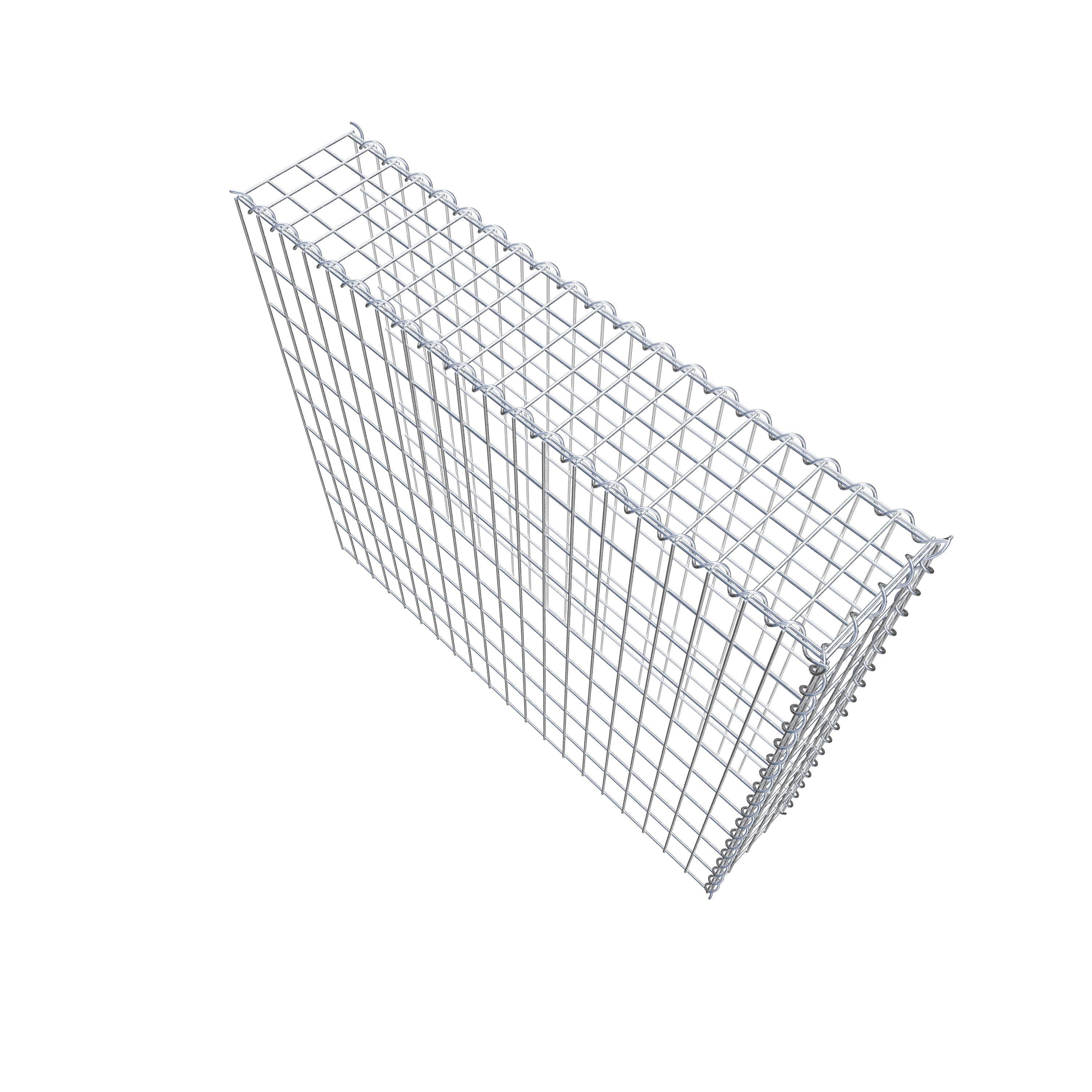 Gabion sur toile type 4 100 cm x 90 cm x 20 cm (L x H x P), maille 5 cm x 10 cm, spirale