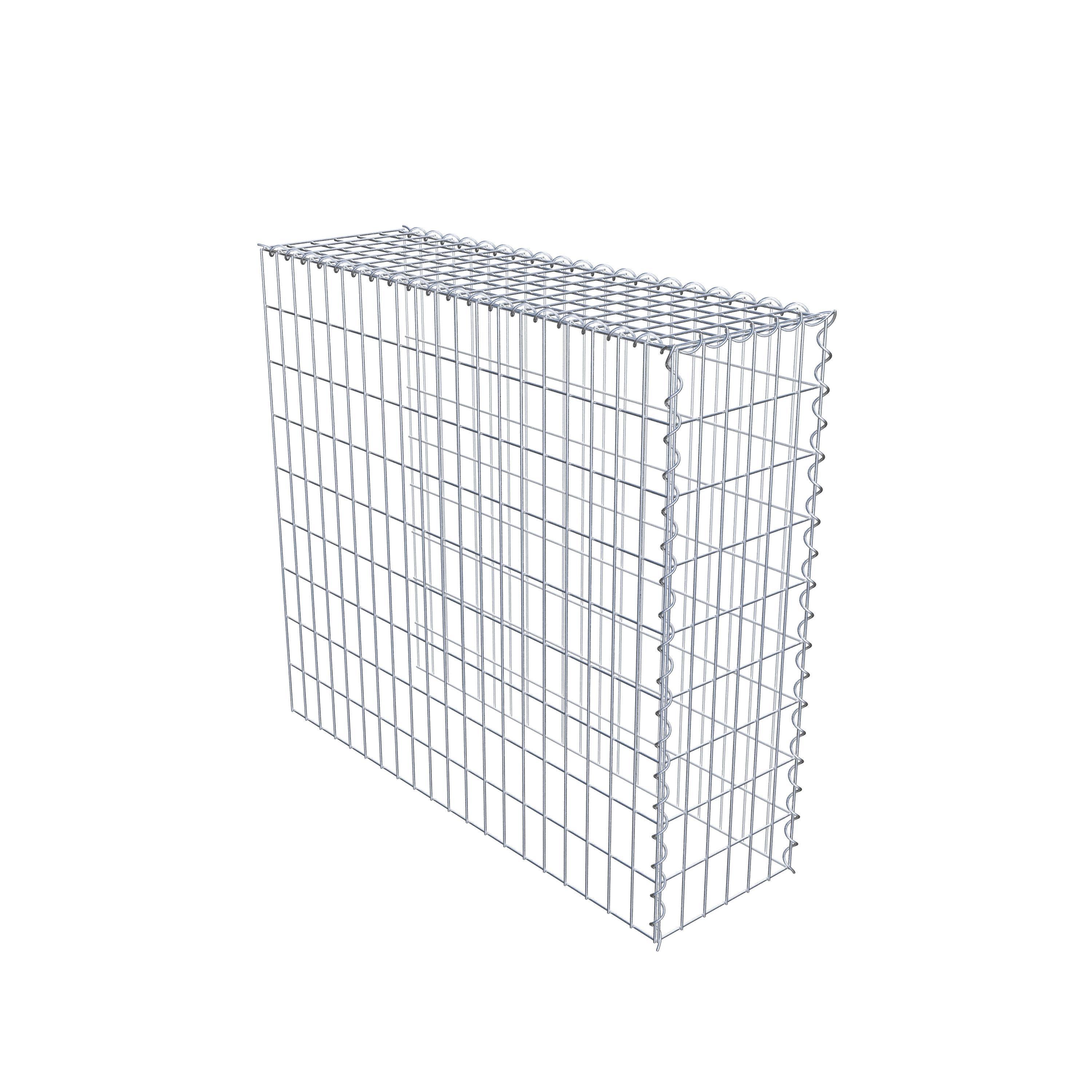 Gabion sur toile type 4 100 cm x 90 cm x 30 cm (L x H x P), maille 5 cm x 10 cm, spirale