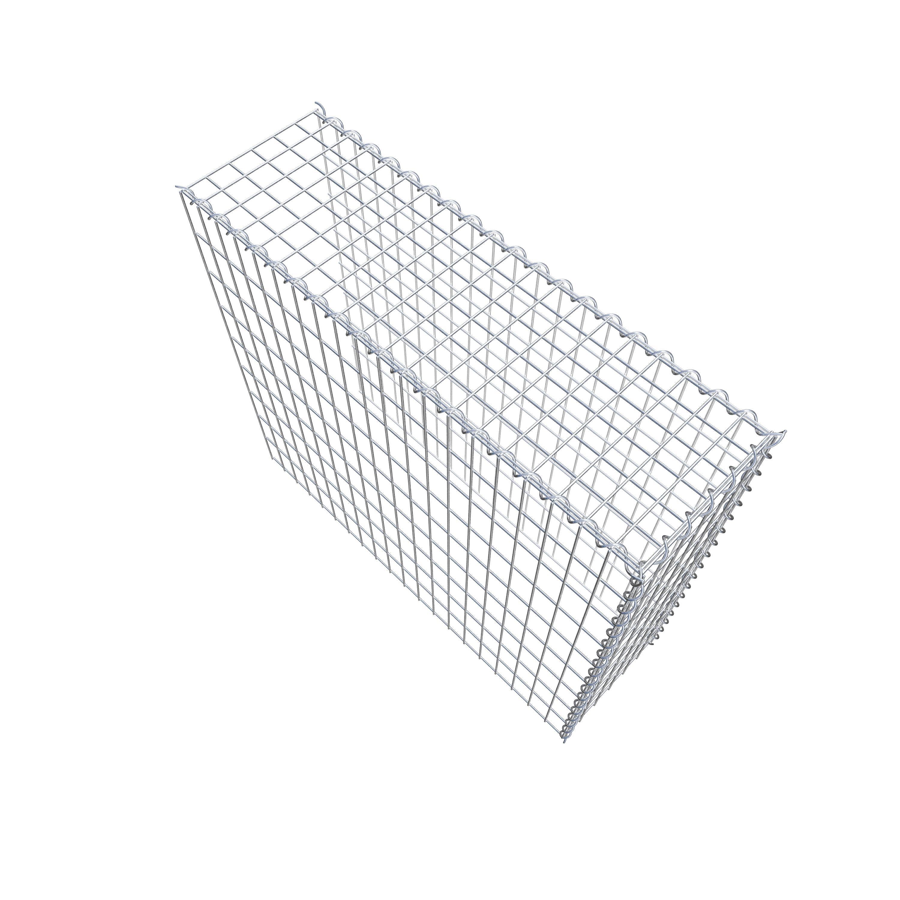 Gabion sur toile type 4 100 cm x 90 cm x 30 cm (L x H x P), maille 5 cm x 10 cm, spirale