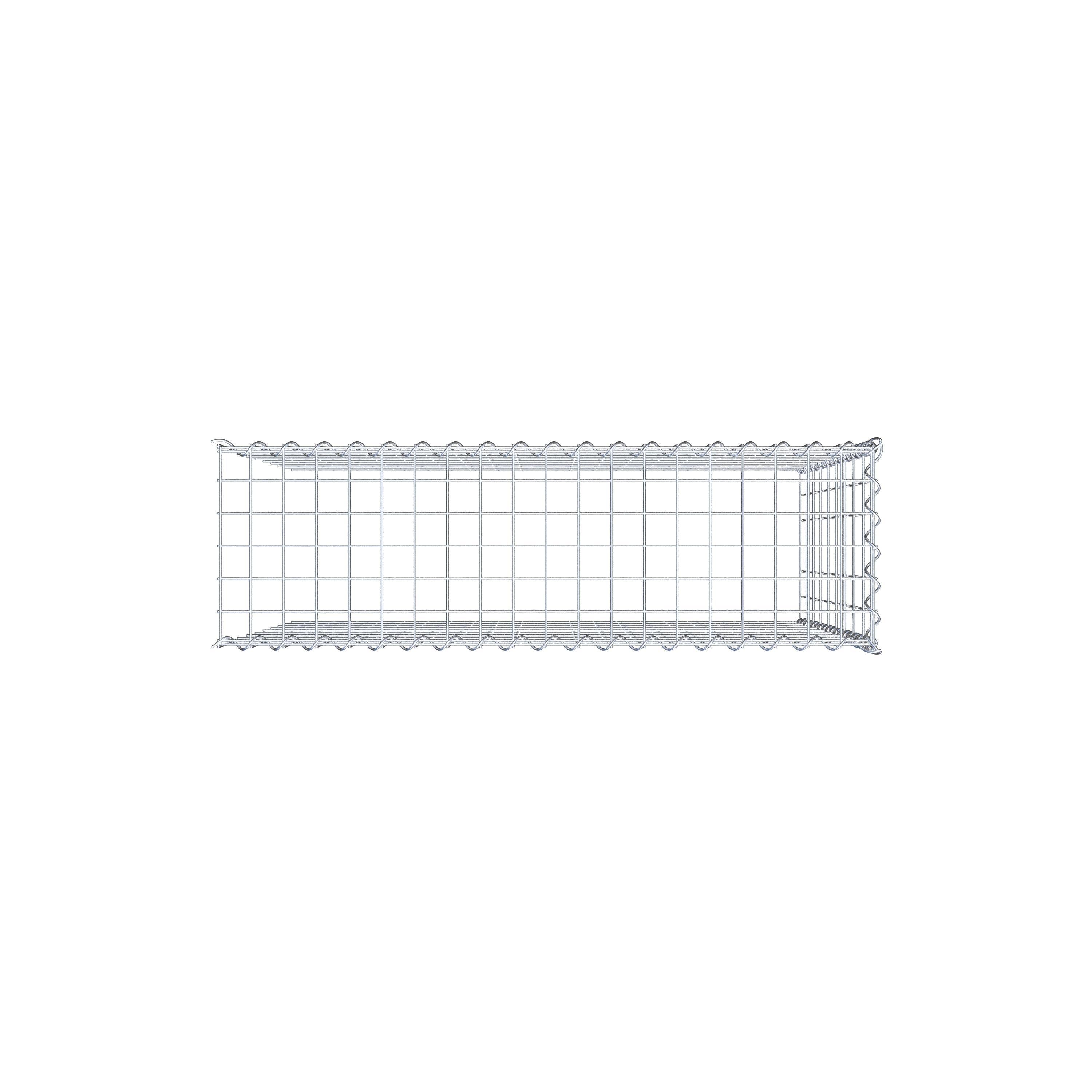 Gabion sur toile type 4 100 cm x 90 cm x 30 cm (L x H x P), maille 5 cm x 10 cm, spirale