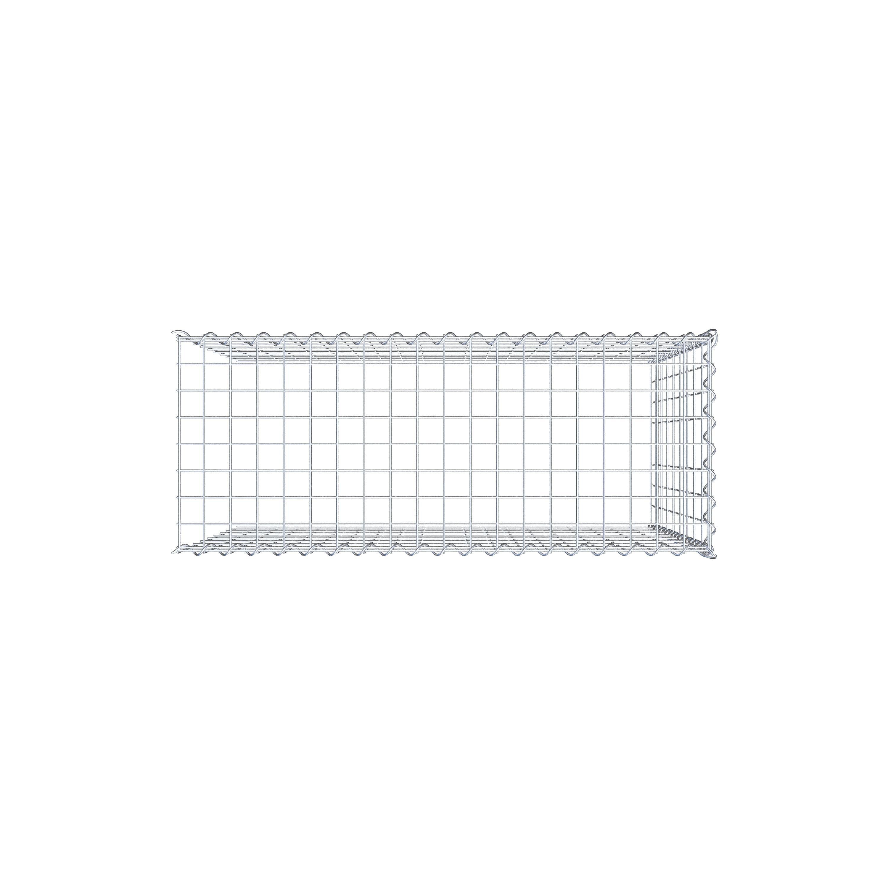 Gabion sur toile type 4 100 cm x 90 cm x 40 cm (L x H x P), maille 5 cm x 10 cm, spirale