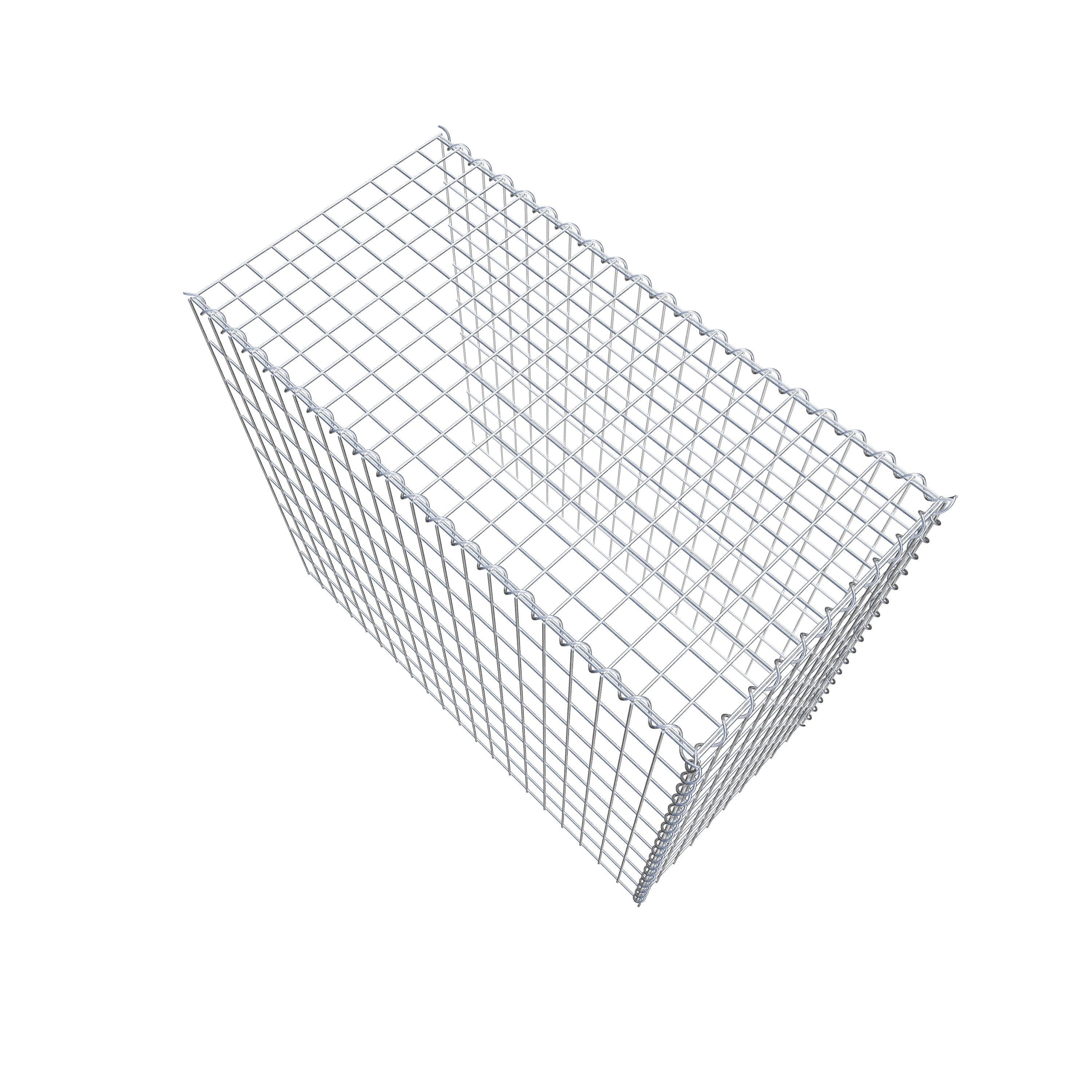 Gabion sur toile type 4 100 cm x 90 cm x 50 cm (L x H x P), maille 5 cm x 10 cm, spirale