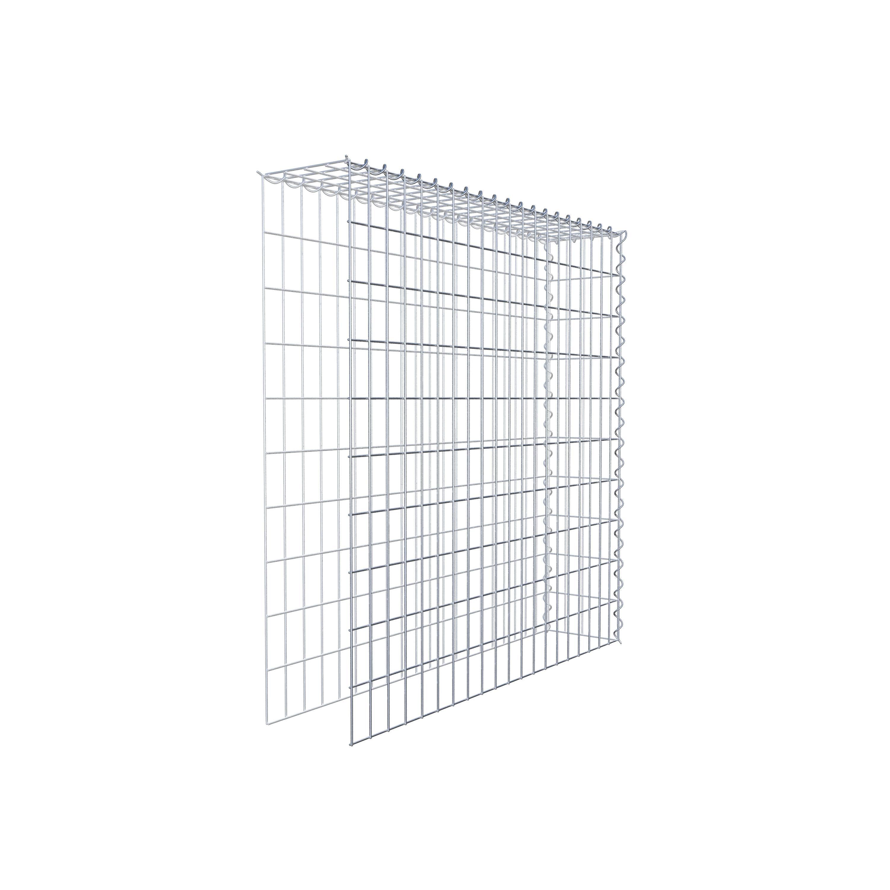 Gabion sur toile type 4 100 cm x 100 cm x 20 cm (L x H x P), maille 5 cm x 10 cm, spirale