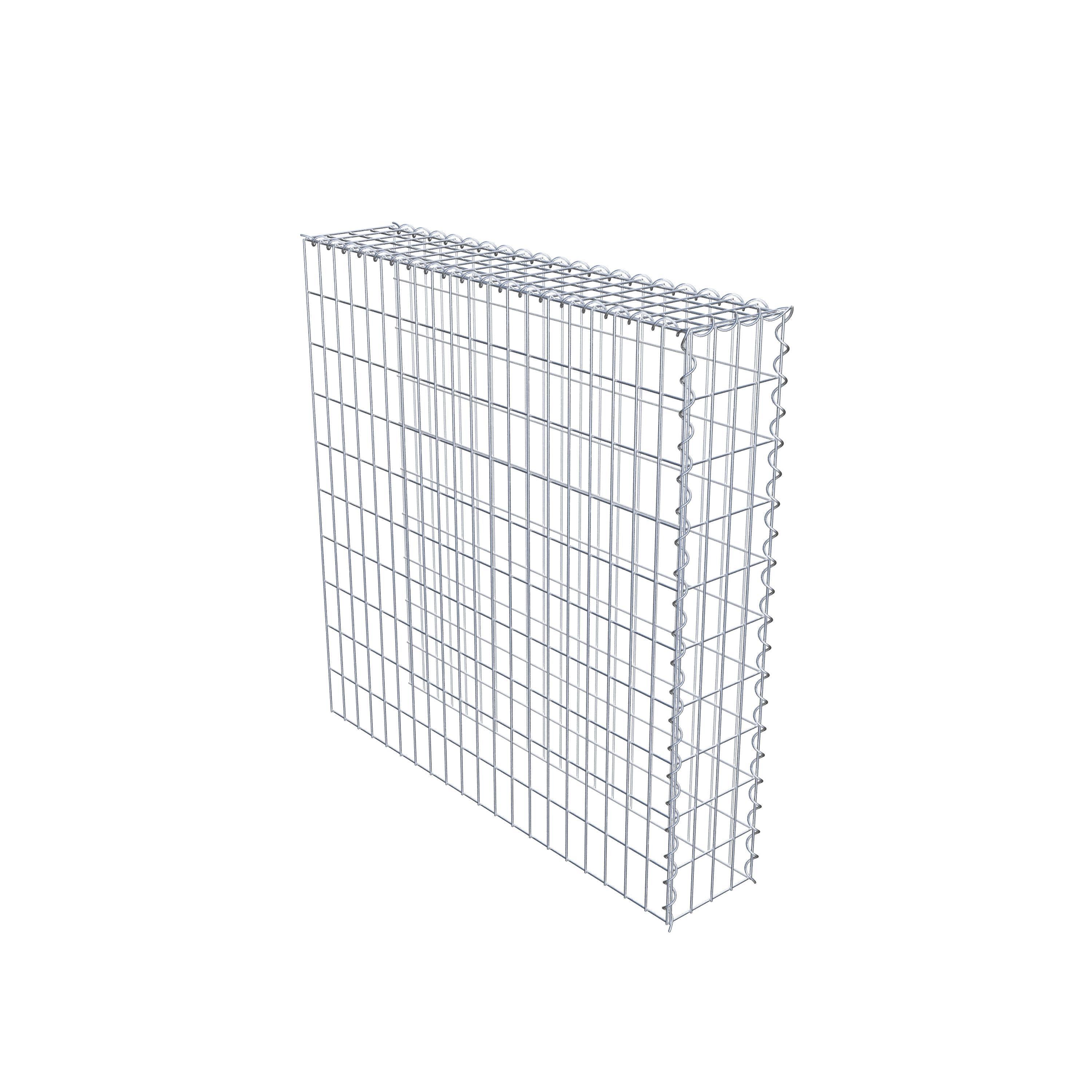 Gabion sur toile type 4 100 cm x 100 cm x 20 cm (L x H x P), maille 5 cm x 10 cm, spirale