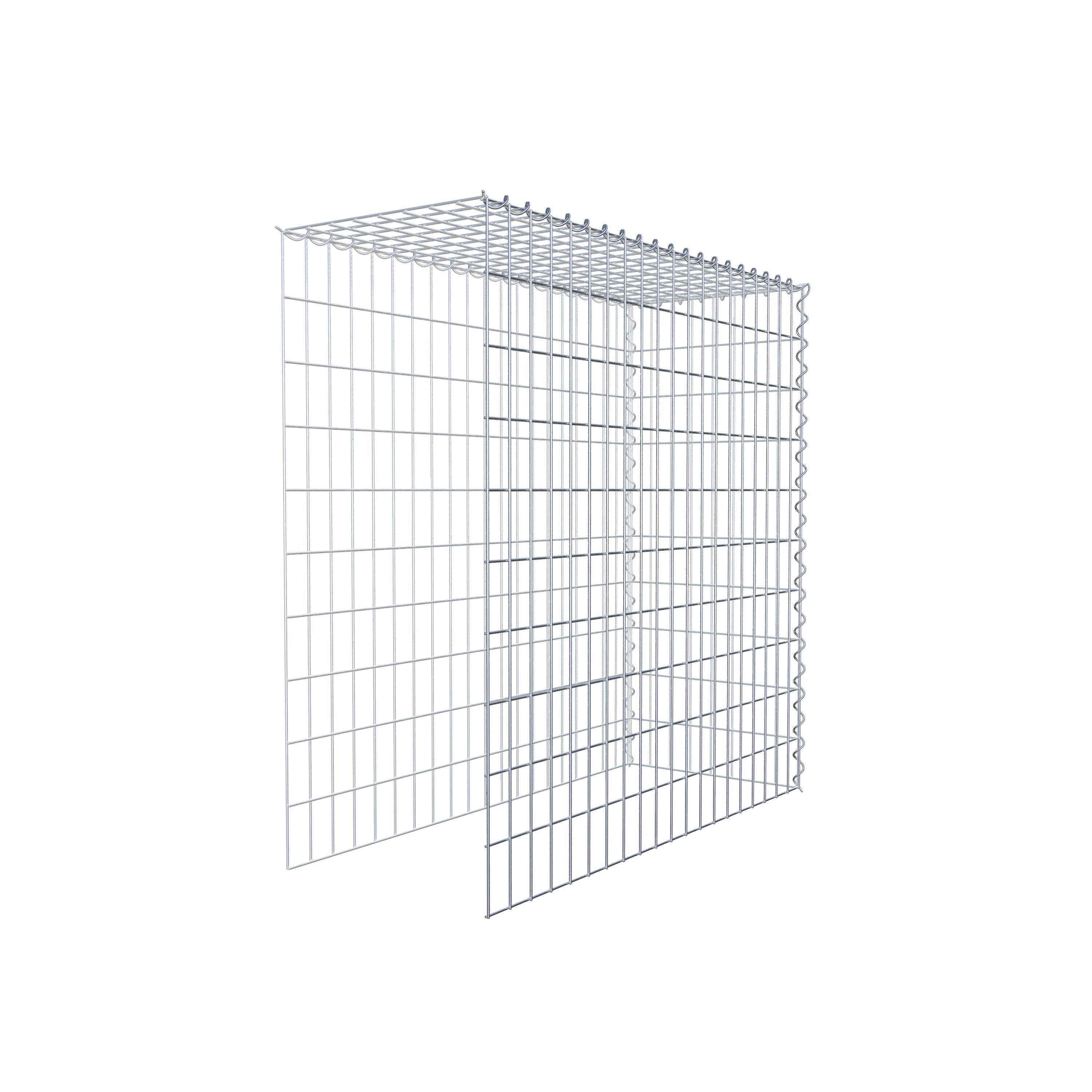 Gabion sur toile type 4 100 cm x 100 cm x 40 cm (L x H x P), maille 5 cm x 10 cm, spirale