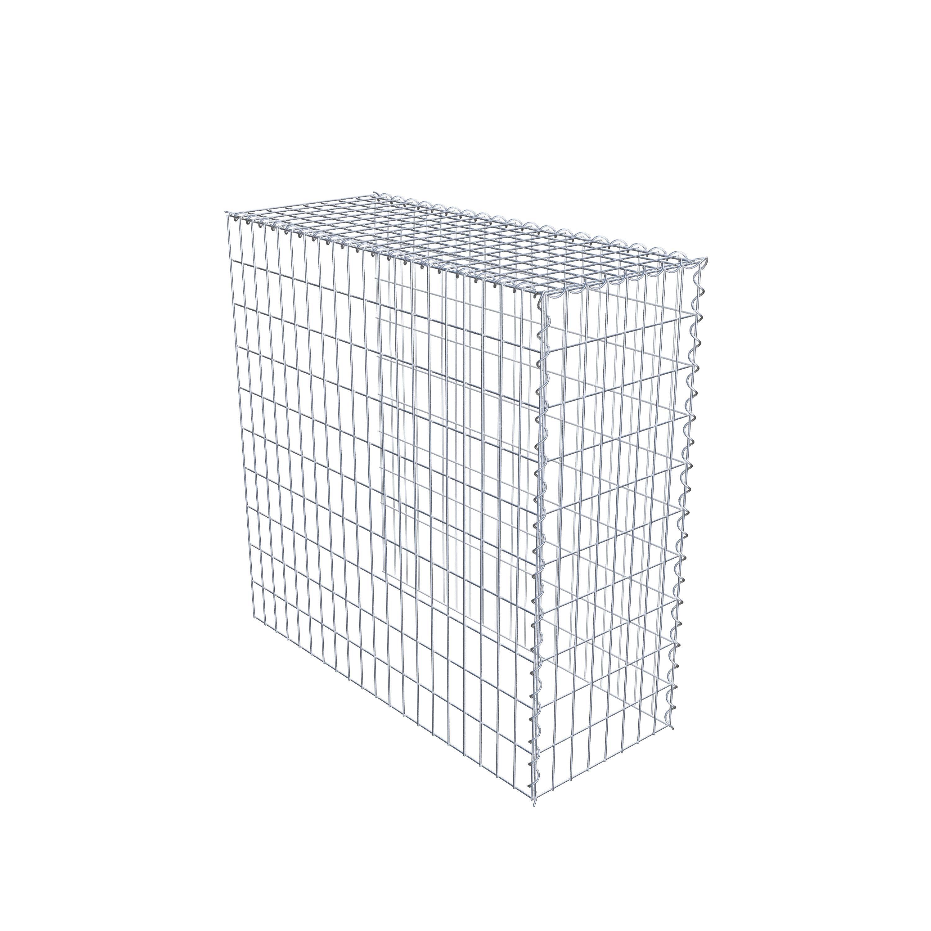 Gabion sur toile type 4 100 cm x 100 cm x 40 cm (L x H x P), maille 5 cm x 10 cm, spirale