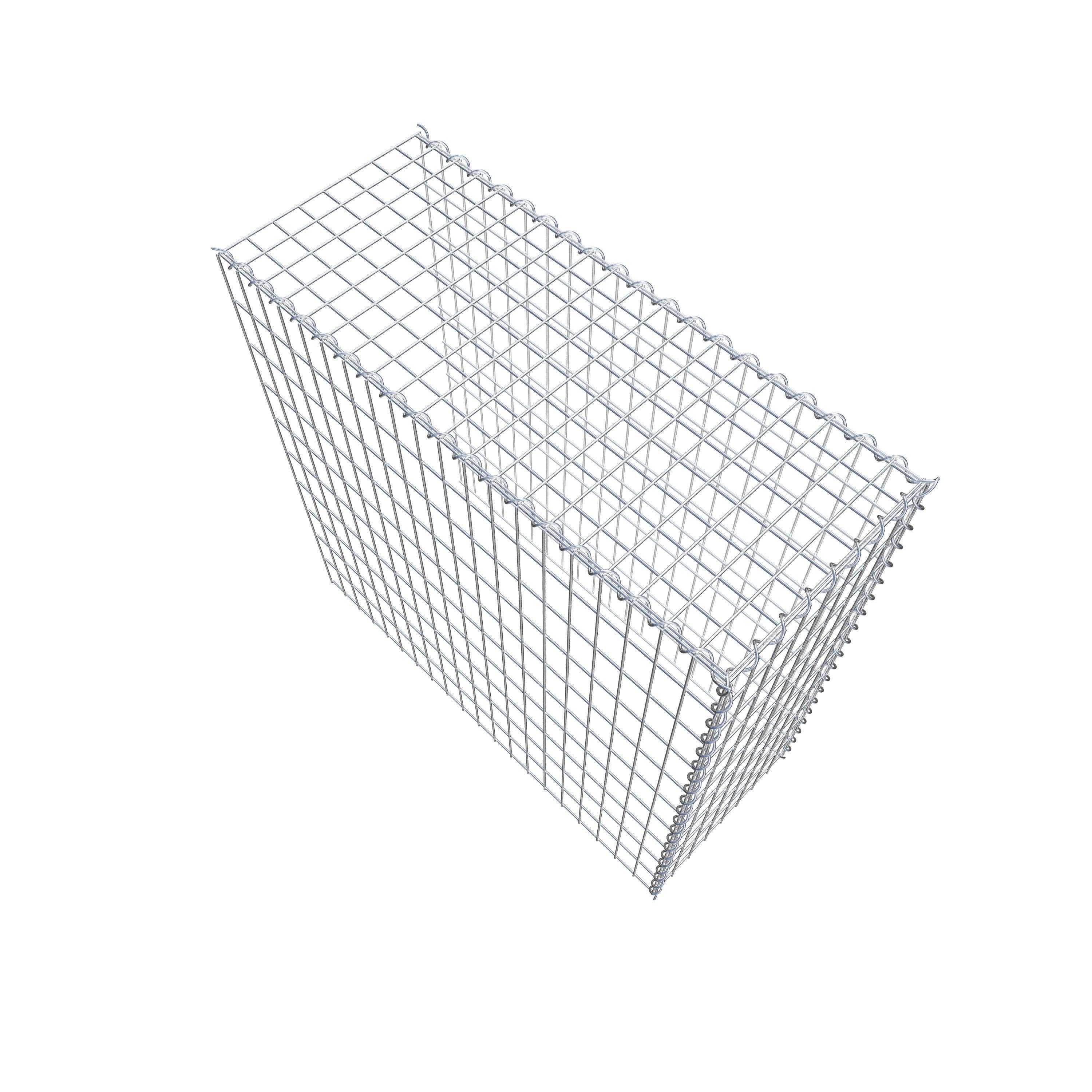 Gabion sur toile type 4 100 cm x 100 cm x 40 cm (L x H x P), maille 5 cm x 10 cm, spirale