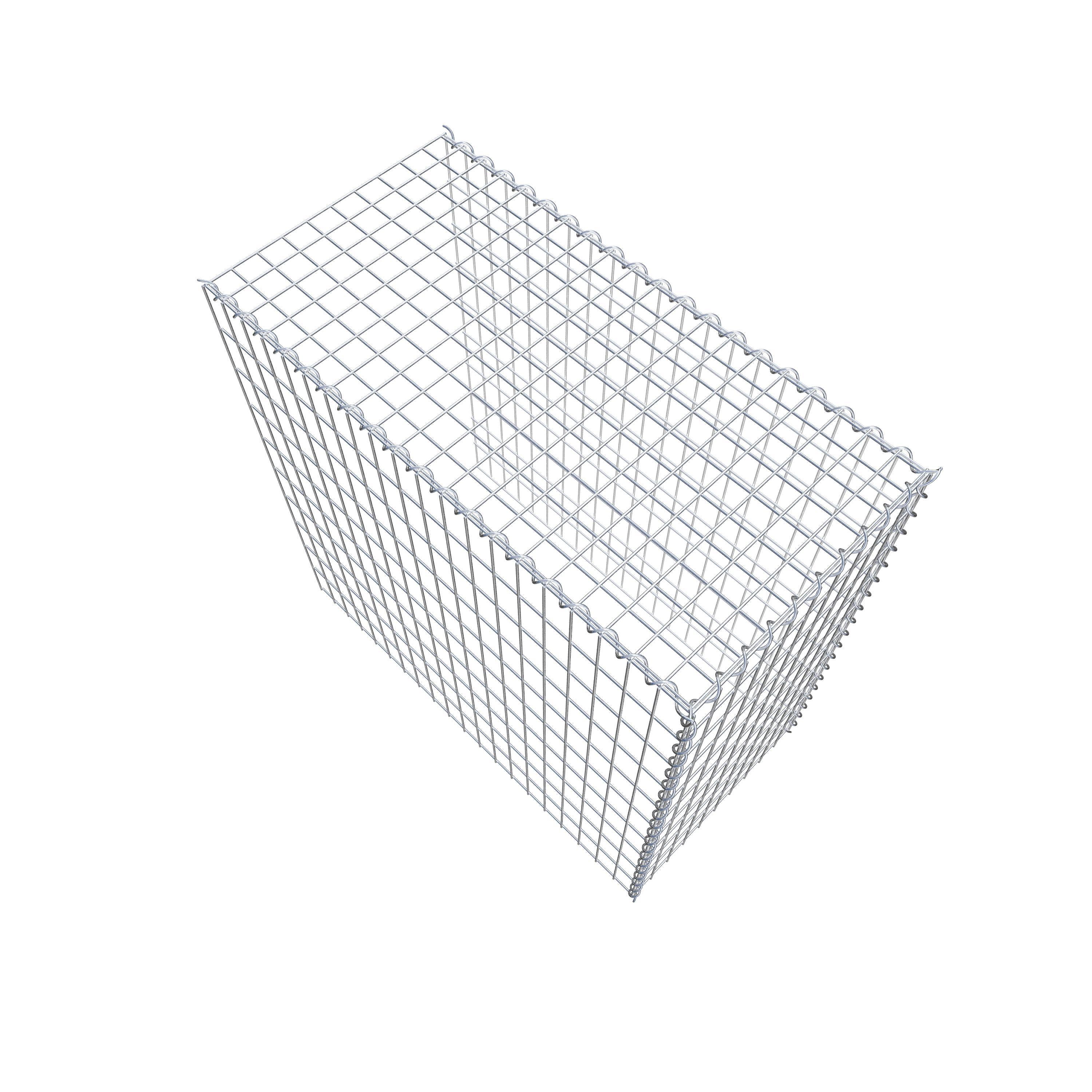 Gabion sur toile type 4 100 cm x 100 cm x 50 cm (L x H x P), maille 5 cm x 10 cm, spirale