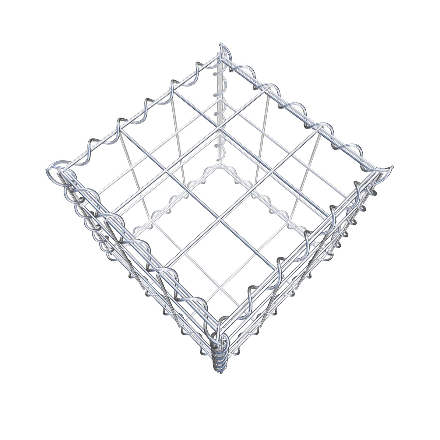 Gabion 30 cm x 30 cm x 30 cm (L x H x D), mesh size 10 cm x 10 cm, spiral