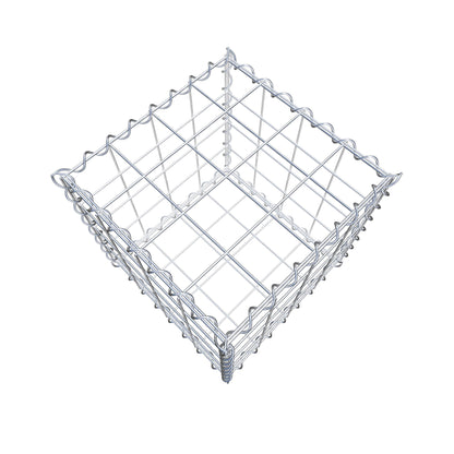 Gabion 40 cm x 40 cm x 40 cm (L x H x D), mesh size 10 cm x 10 cm, spiral