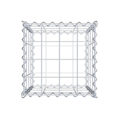 Gabion 40 cm x 40 cm x 40 cm (L x H x D), mesh size 10 cm x 10 cm, spiral