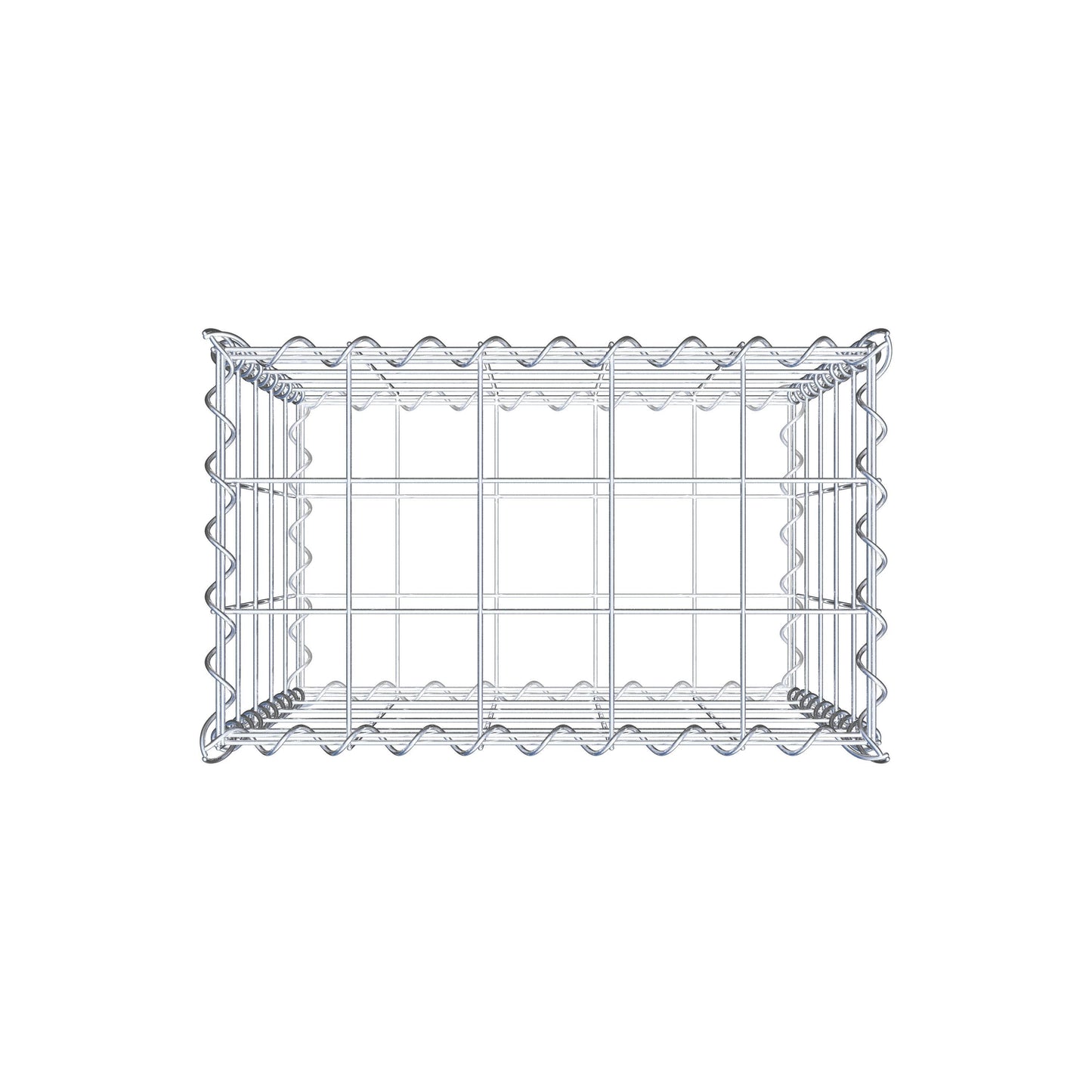 Gabion 50 cm x 50 cm x 30 cm (L x H x P), mailles 10 cm x 10 cm, spirale