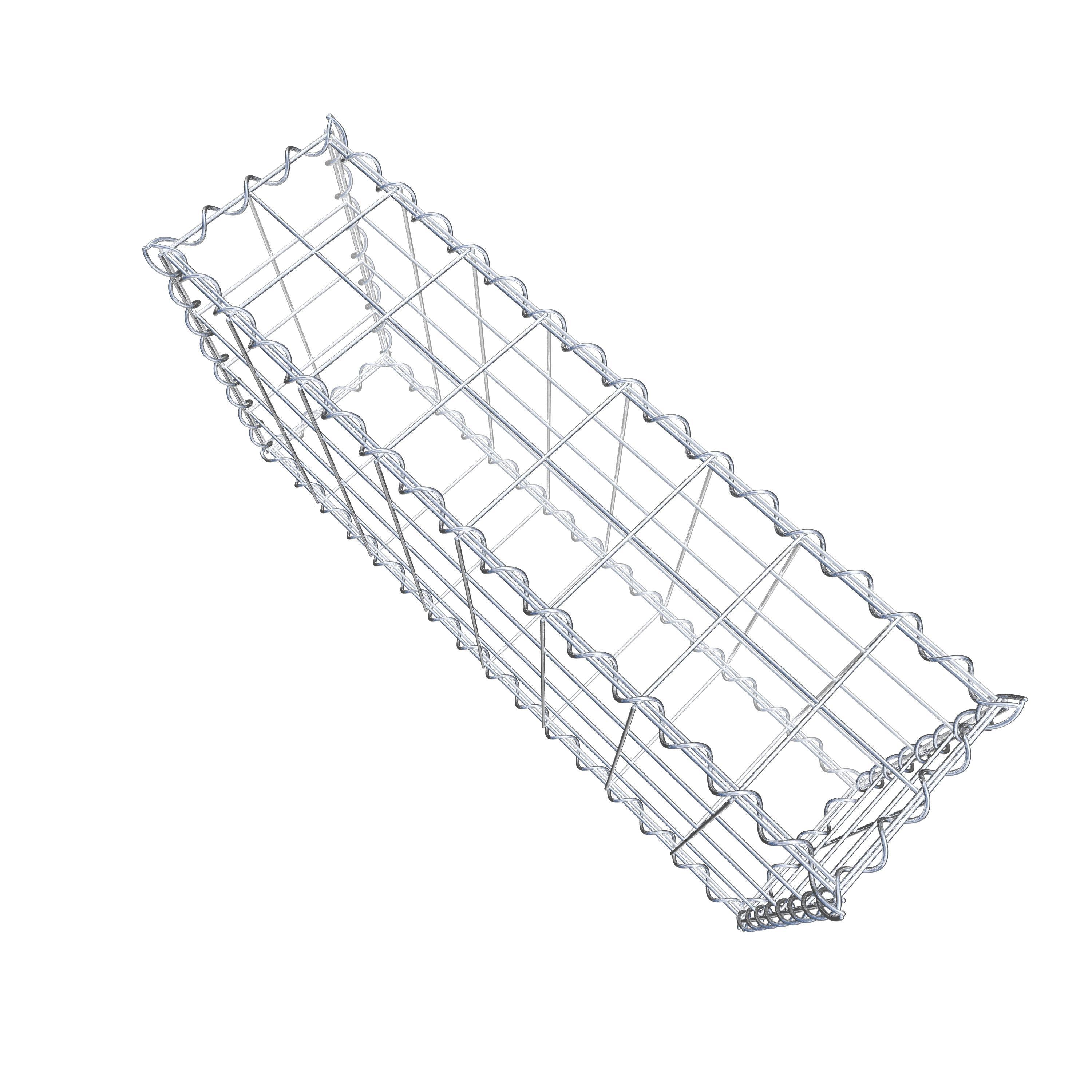 Gabion 80 cm x 40 cm x 20 cm (L x H x P), maille 10 cm x 10 cm, spirale