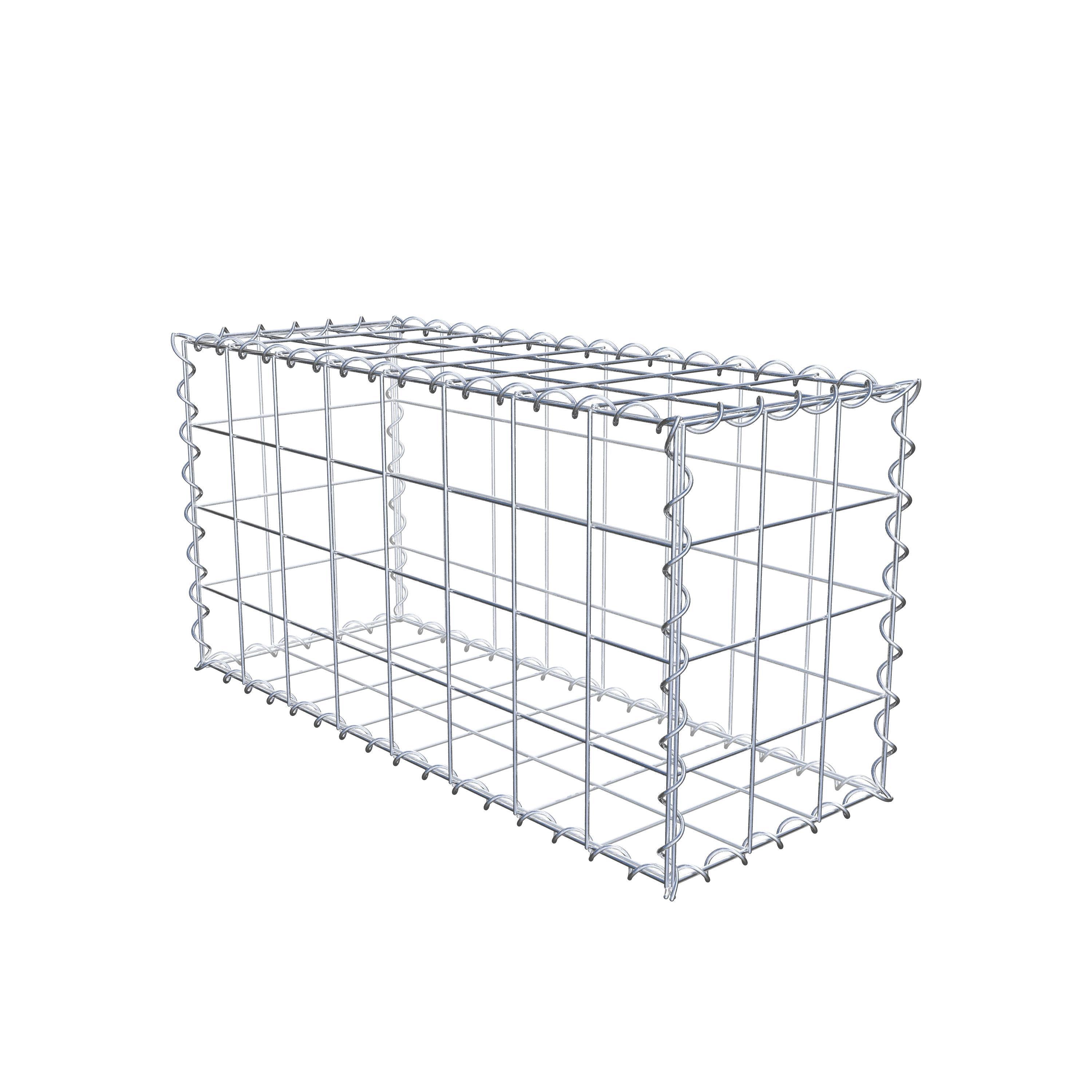 Gabion 80 cm x 40 cm x 30 cm (L x H x P), maille 10 cm x 10 cm, spirale