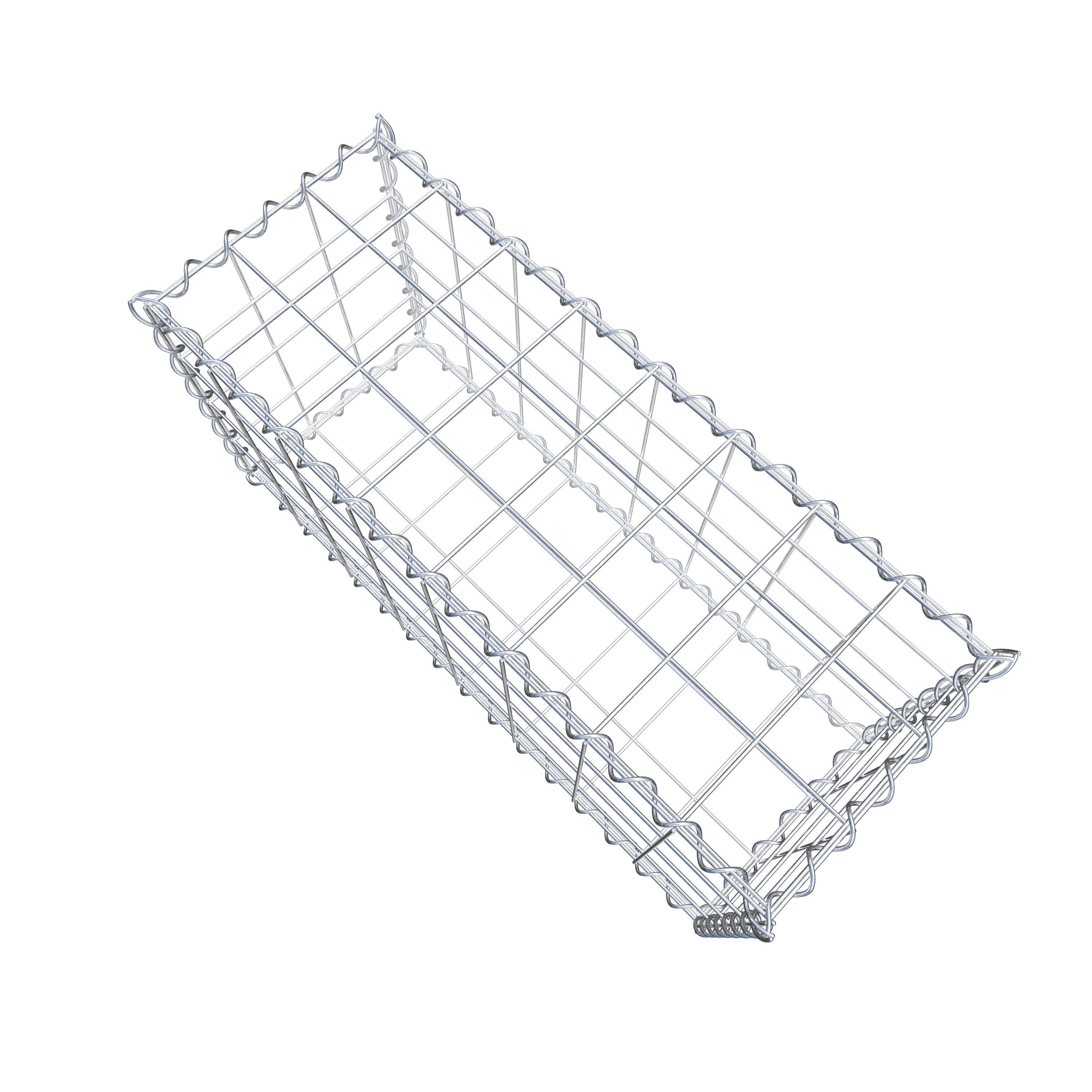 Gabion 80 cm x 40 cm x 30 cm (L x H x P), maille 10 cm x 10 cm, spirale