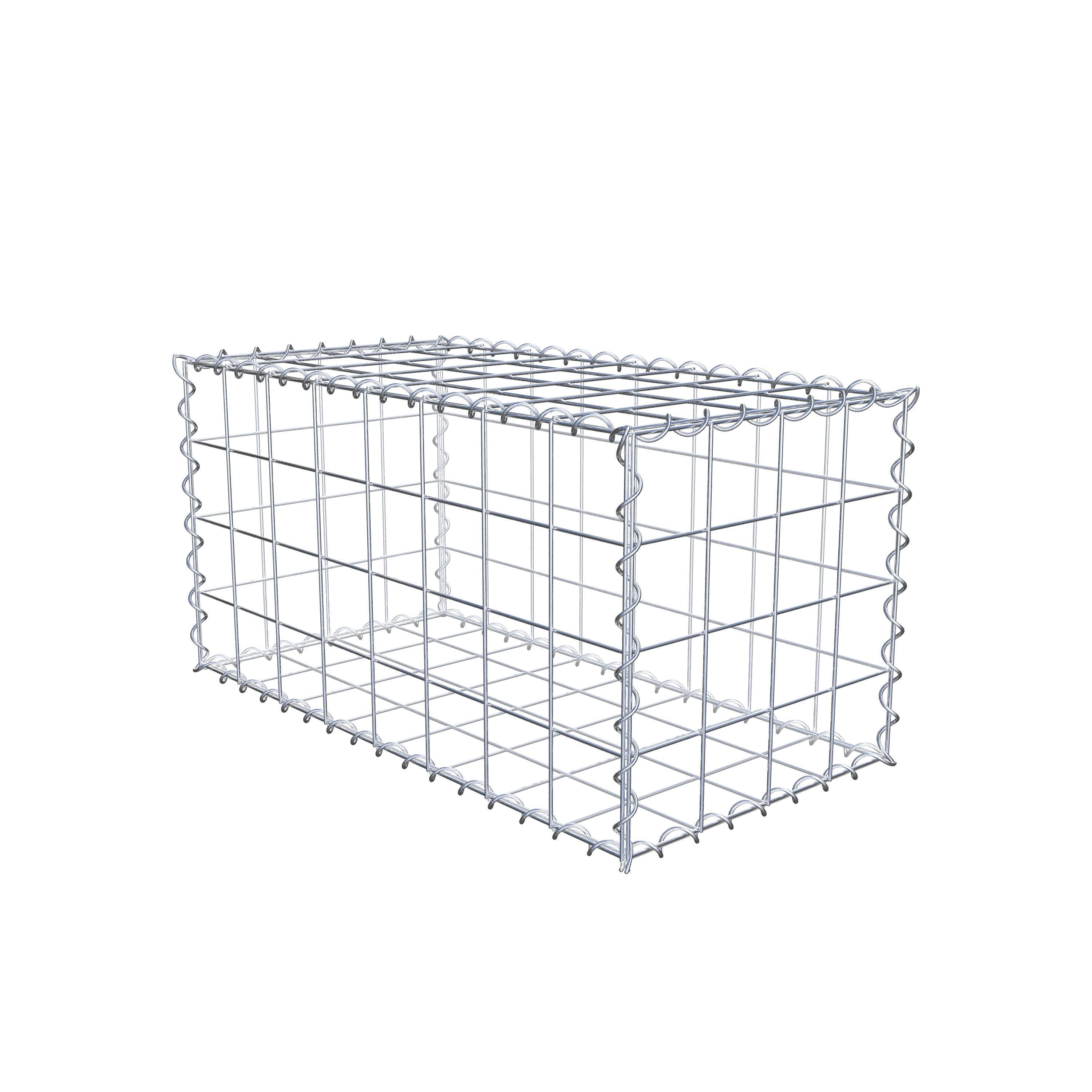 Gabion 80 cm x 40 cm x 40 cm (L x H x P), maille 10 cm x 10 cm, spirale