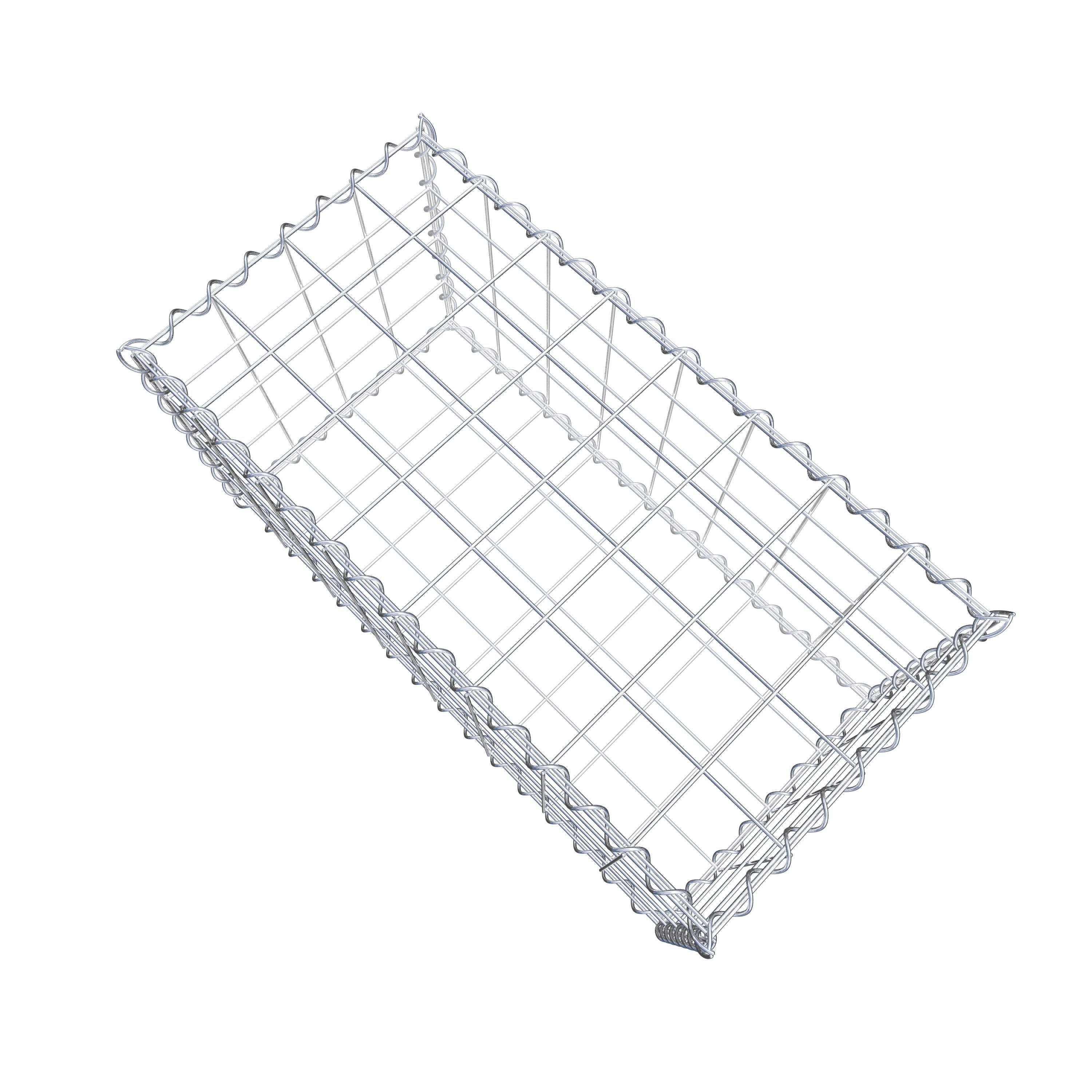 Gabion 80 cm x 40 cm x 40 cm (L x H x P), maille 10 cm x 10 cm, spirale