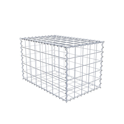 Gabion 80 cm x 50 cm x 50 cm (L x H x D), maskestørrelse 10 cm x 10 cm, spiral