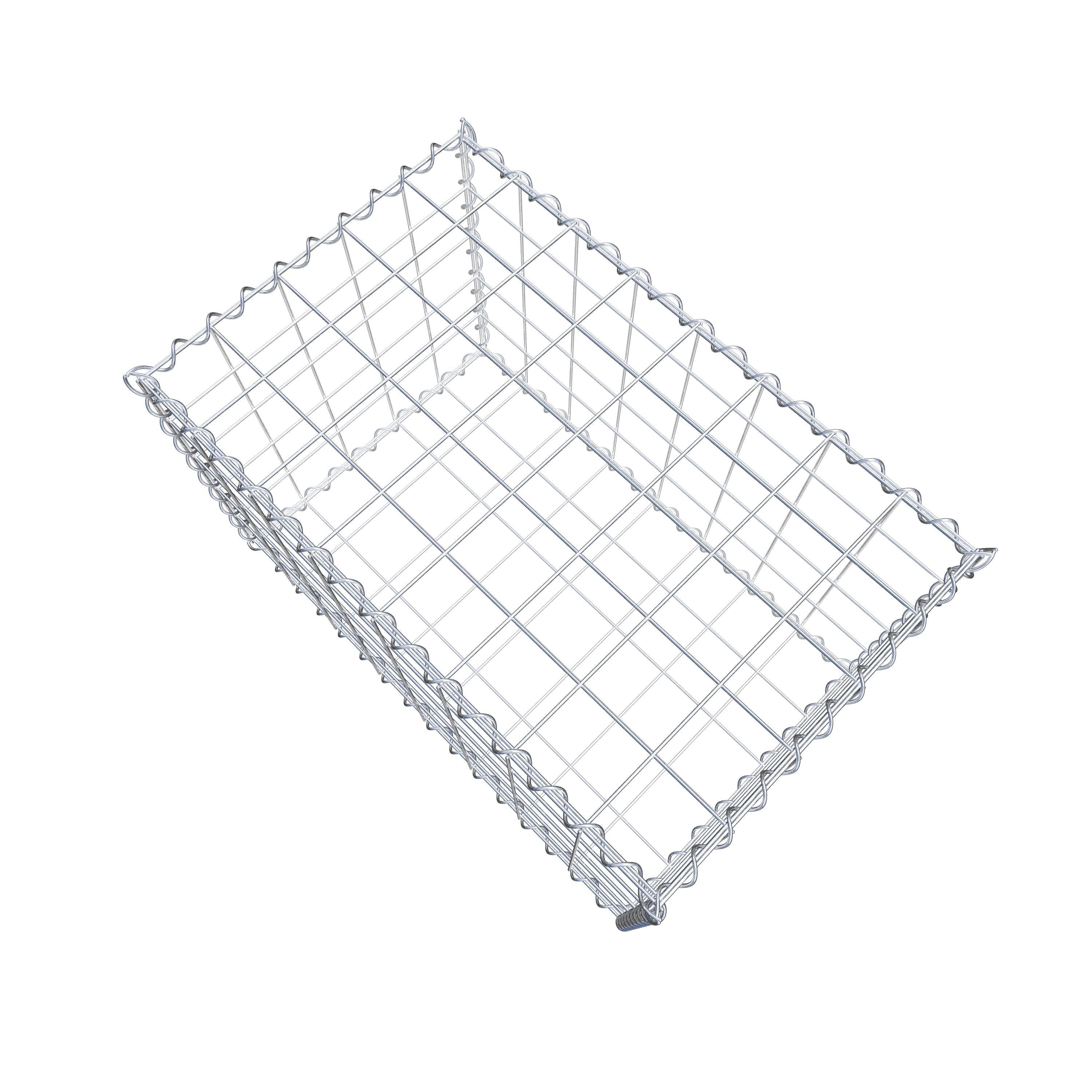 Gabion 80 cm x 50 cm x 50 cm (L x H x P), maille 10 cm x 10 cm, spirale