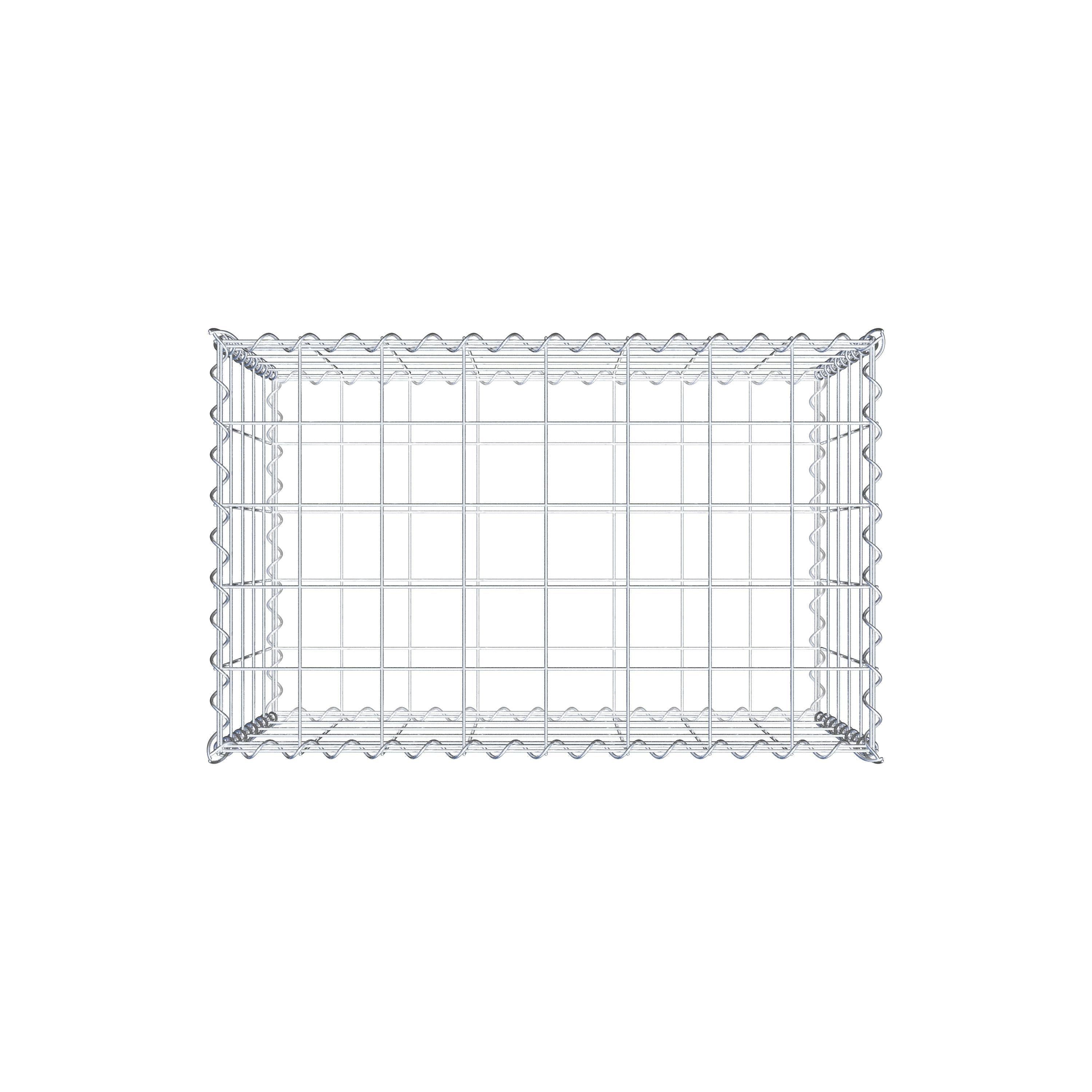 Gabion 80 cm x 50 cm x 50 cm (L x H x P), maille 10 cm x 10 cm, spirale