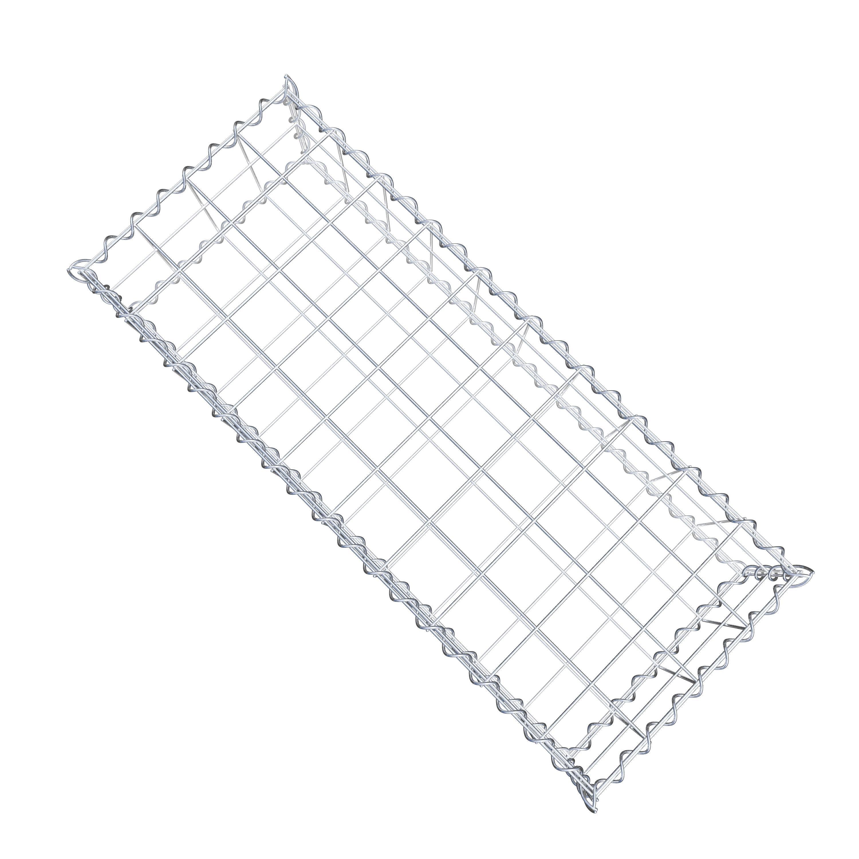 Gabion 100 cm x 20 cm x 40 cm (L x H x P), maille 10 cm x 10 cm, spirale