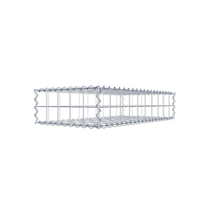 Gabião 100 cm x 20 cm x 50 cm (C x A x P), malhagem 10 cm x 10 cm, espiral