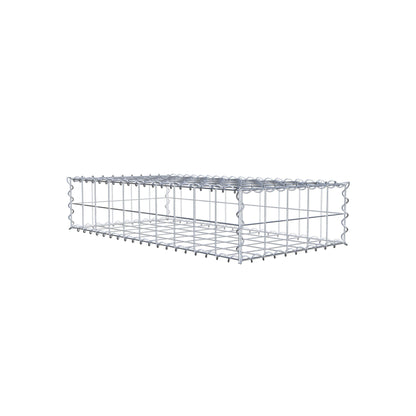 Gabião 100 cm x 20 cm x 50 cm (C x A x P), malhagem 10 cm x 10 cm, espiral